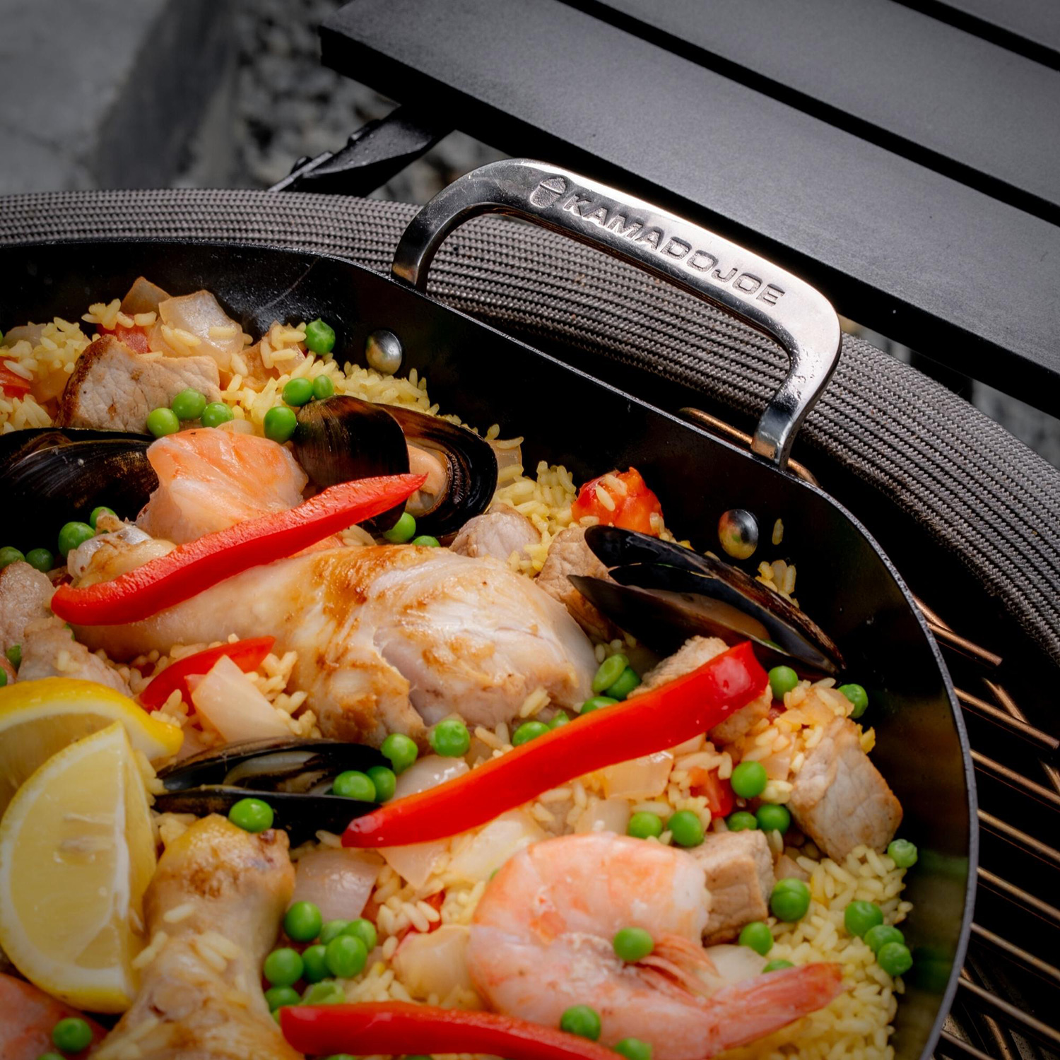 Kamado Joe Karbon Steel Paella Pfanne