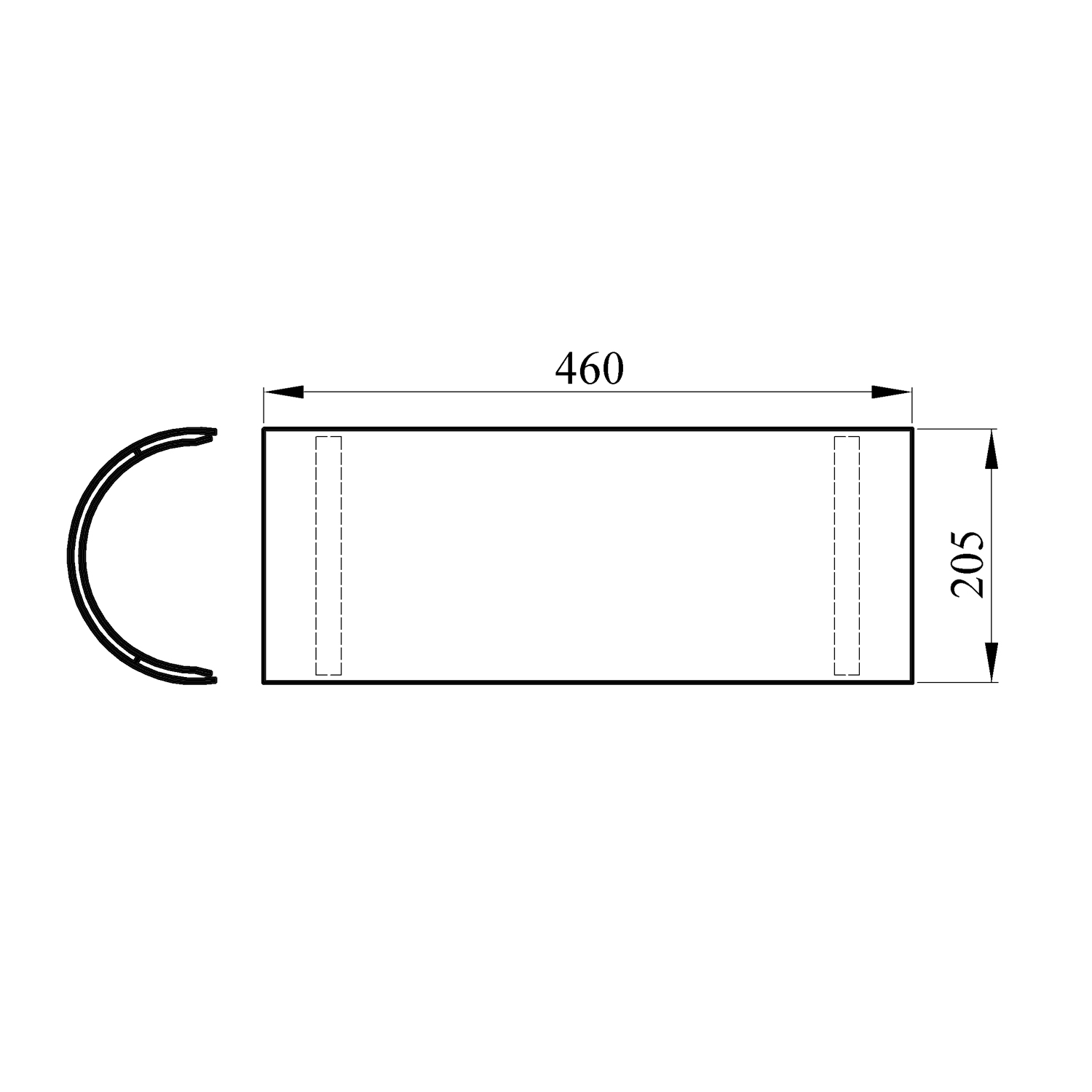 Raik Rauchrohr / Ofenrohr 180mm - Thermoschild 460mm schwarz