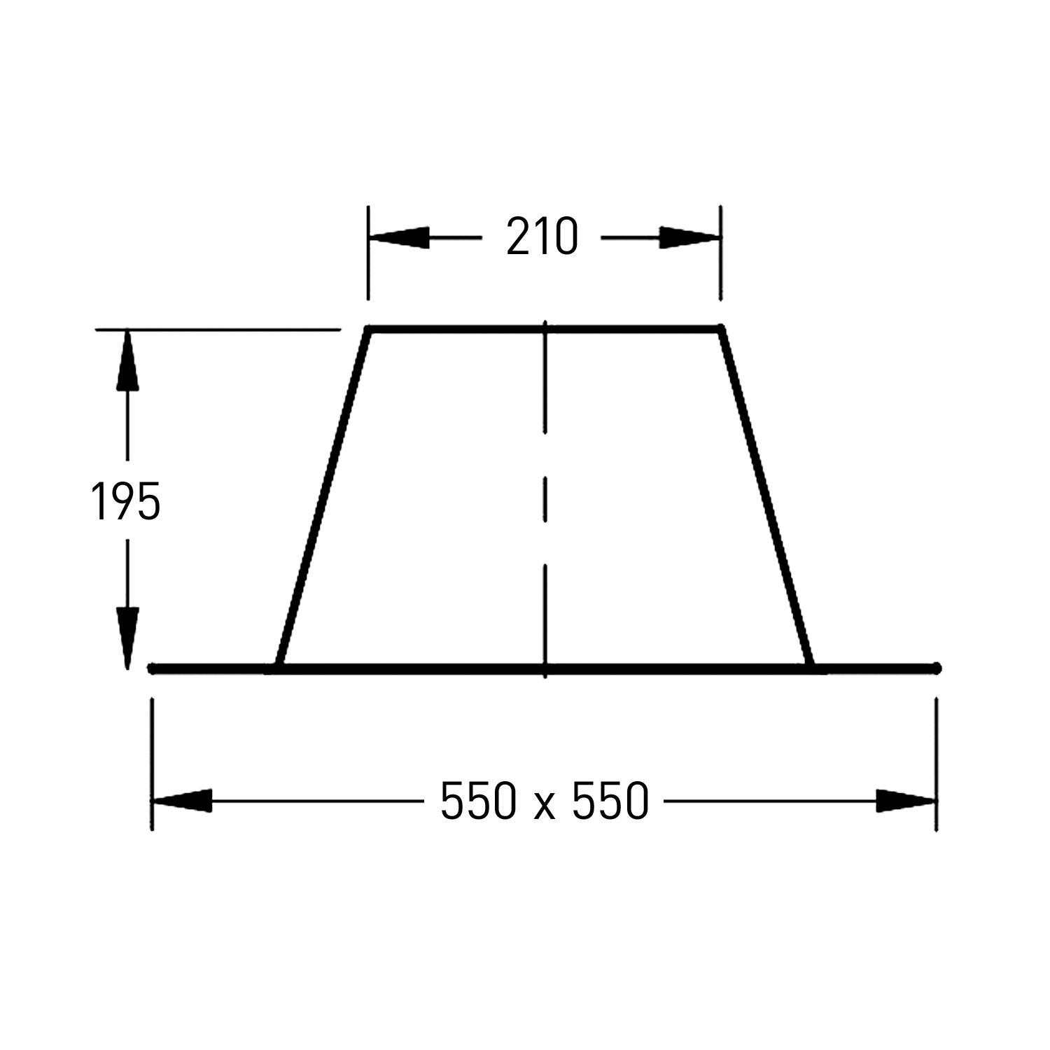 Trimline CC Dachdurchführung 0°-10° 130-200