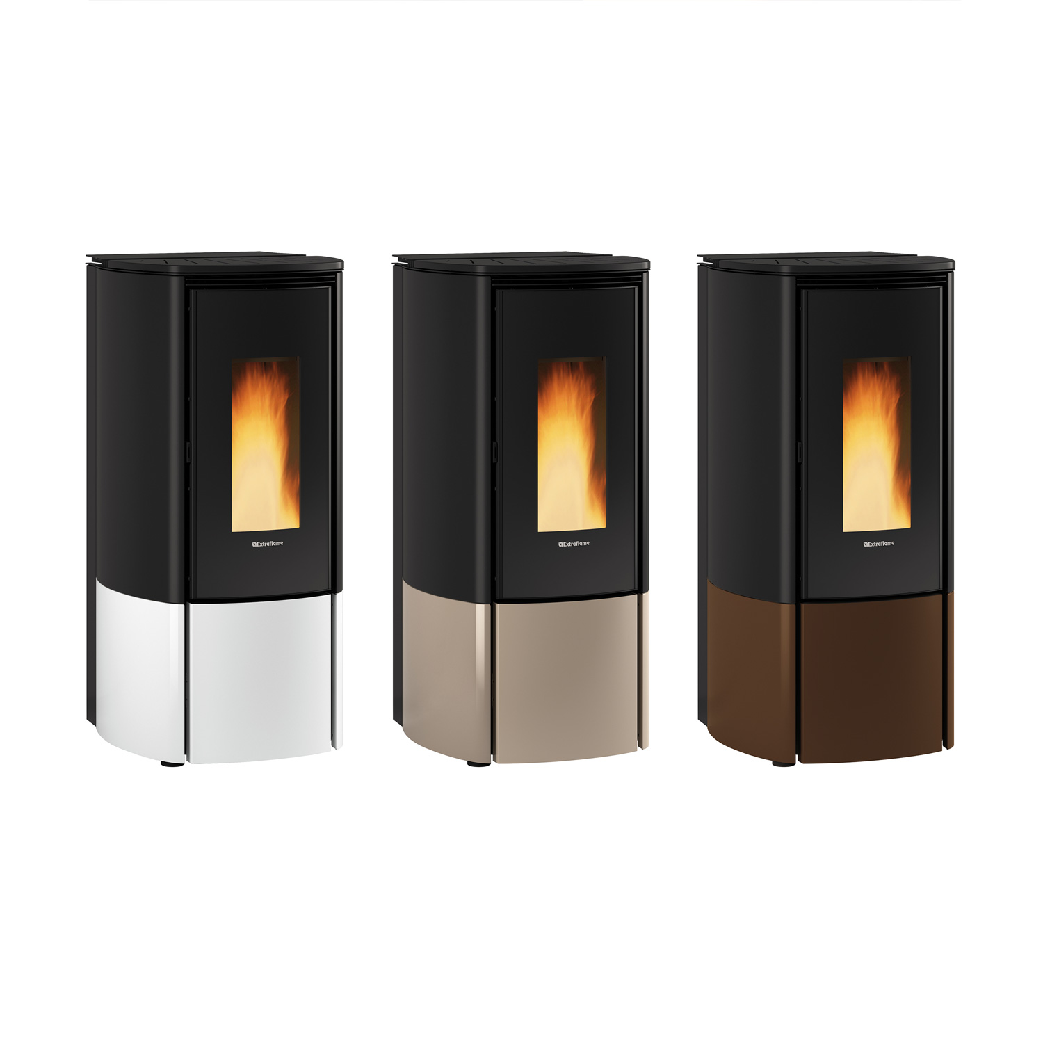 Extraflame Evolution Line Katia 11 Pelletofen Stahl Bronze