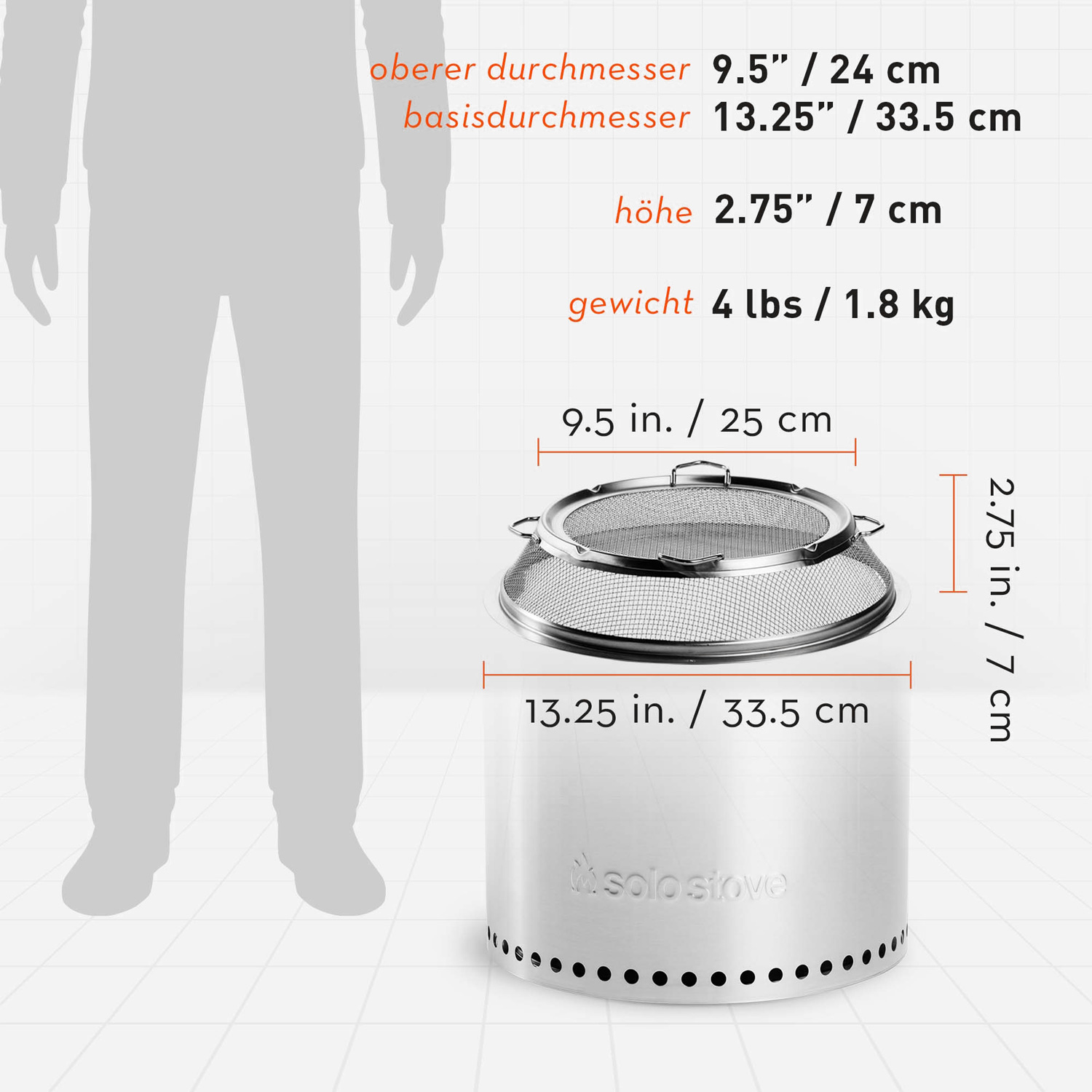 Solo Stove Feuerschutz für Ranger 2-teilig