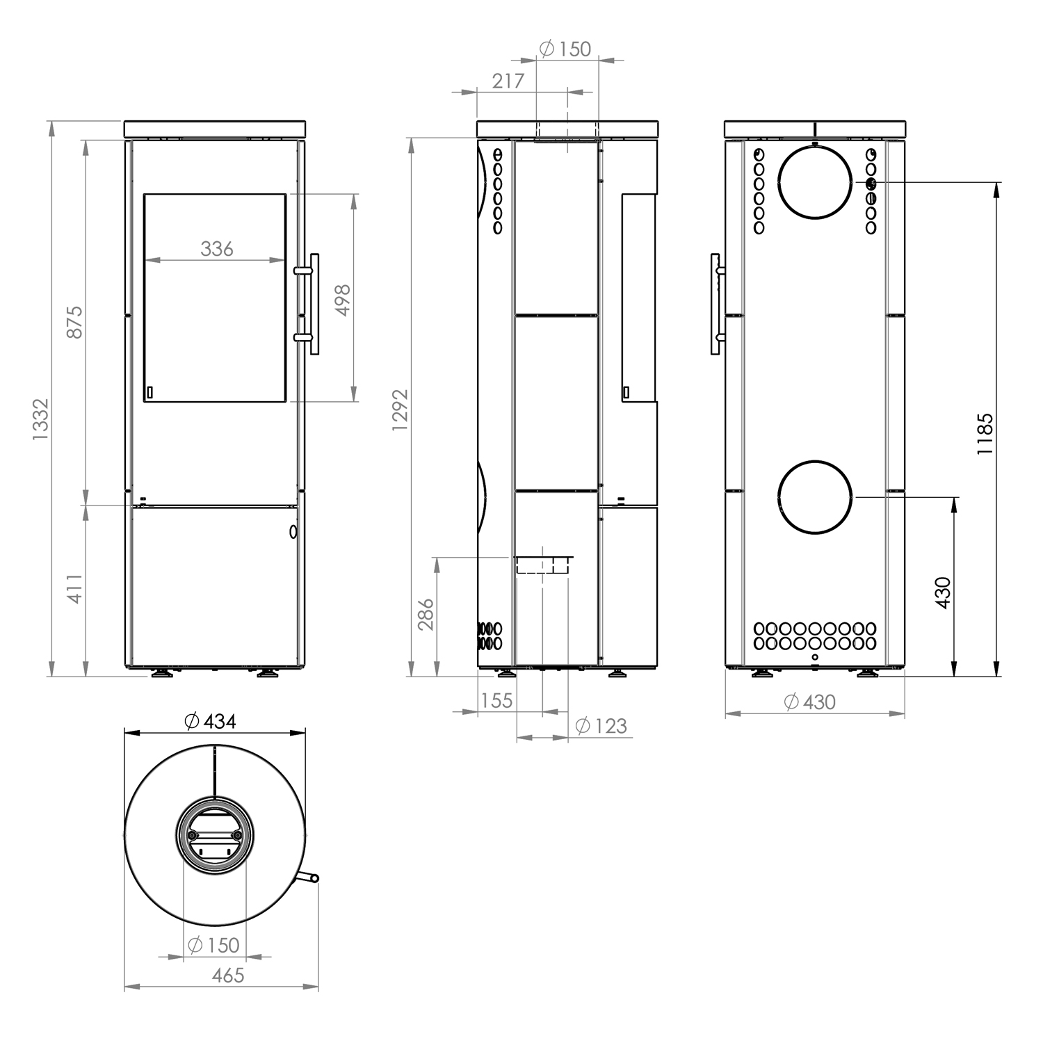 Königshütte Vela Plus Kaminofen Stahl Schwarz