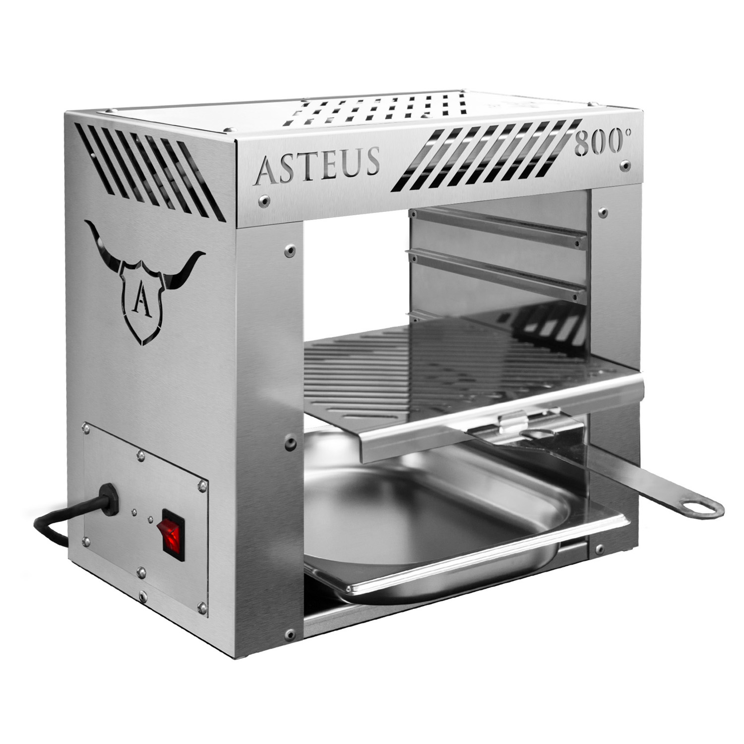 ASTEUS beefy Elektro-Infrarotgrill + Abdeckhaube