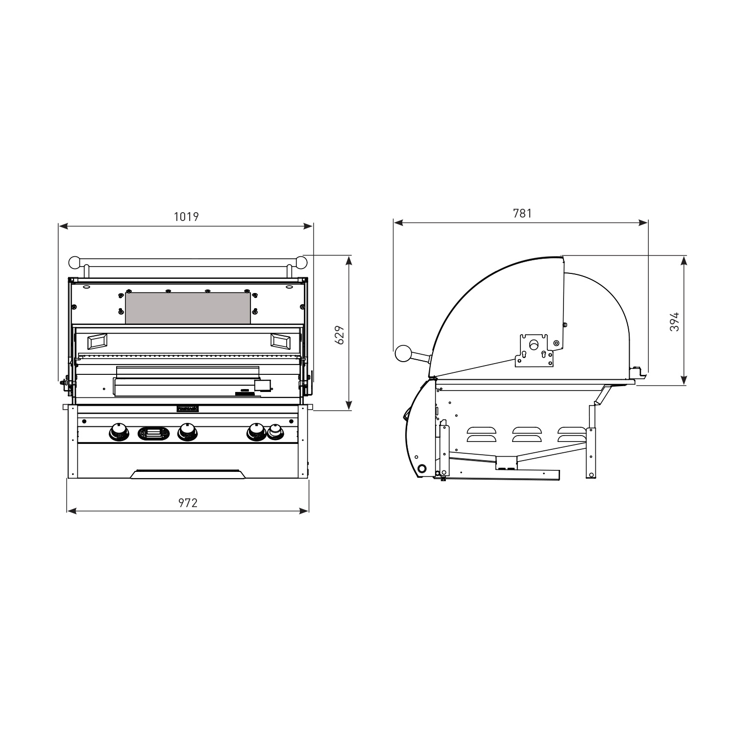 Fire Magic Echelon Black Diamond H790I Einbau Gasgrill