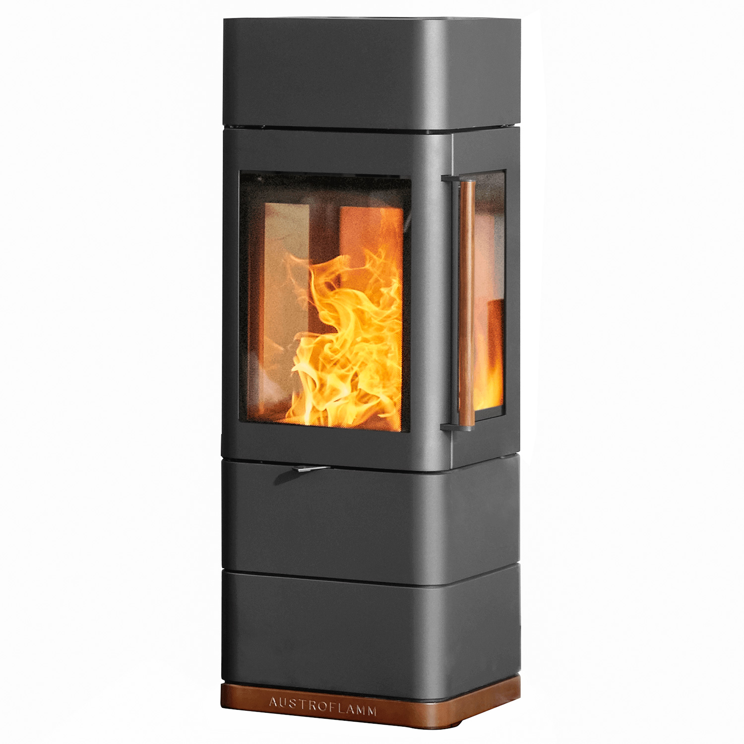 Austroflamm Ivy 2.0 Kaminofen Stahl Schwarz + 1 m³ Kaminholz gratis