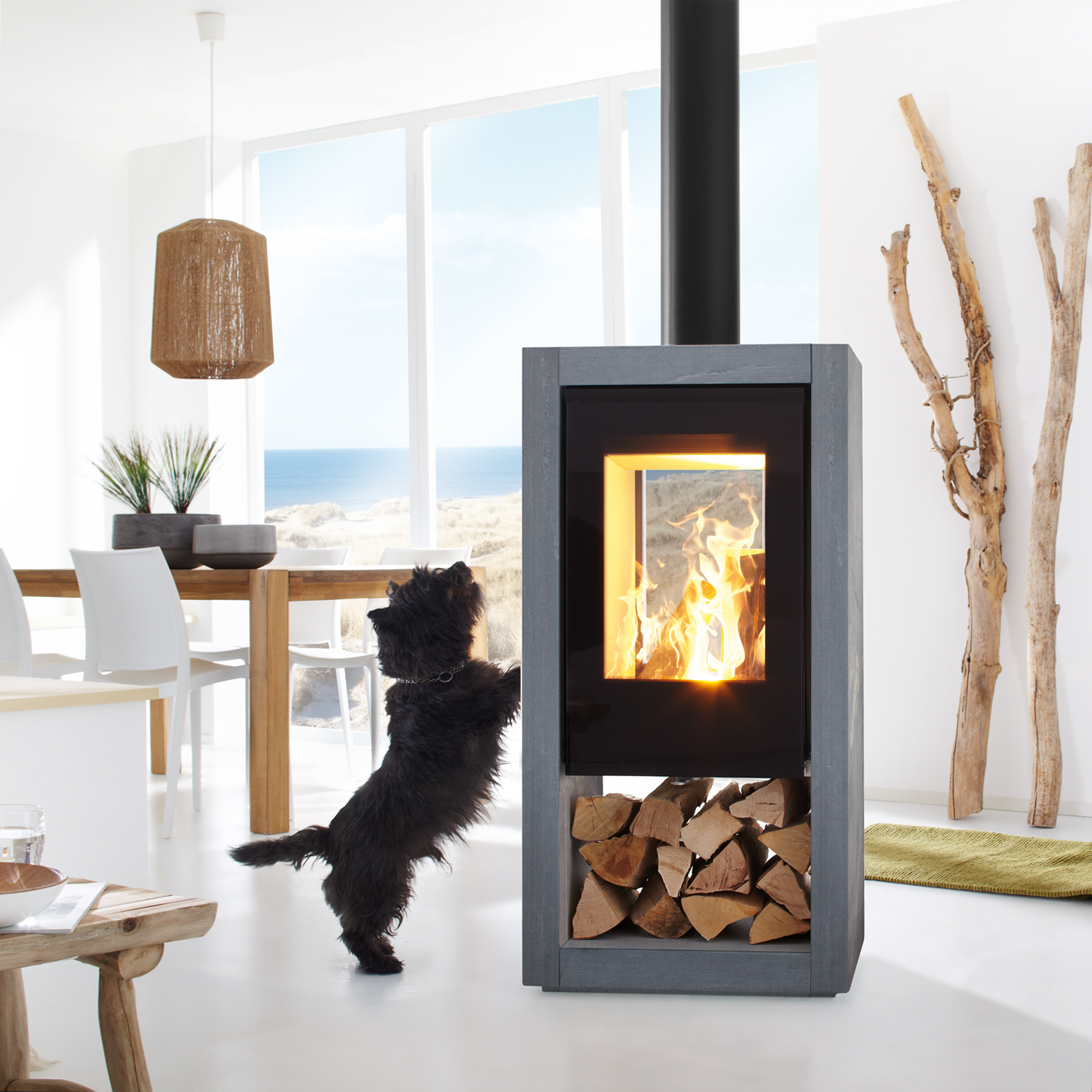 Spartherm Ambiente a8 Kaminofen Speckstein