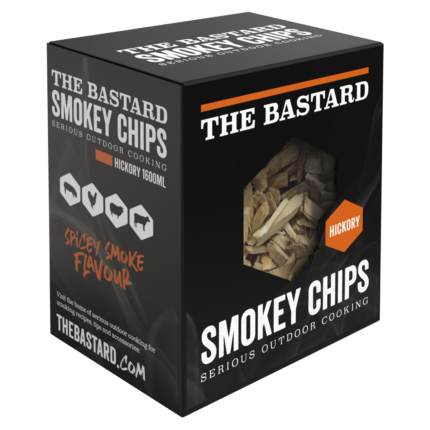 The Bastard Räucherchips Hickory 500 g