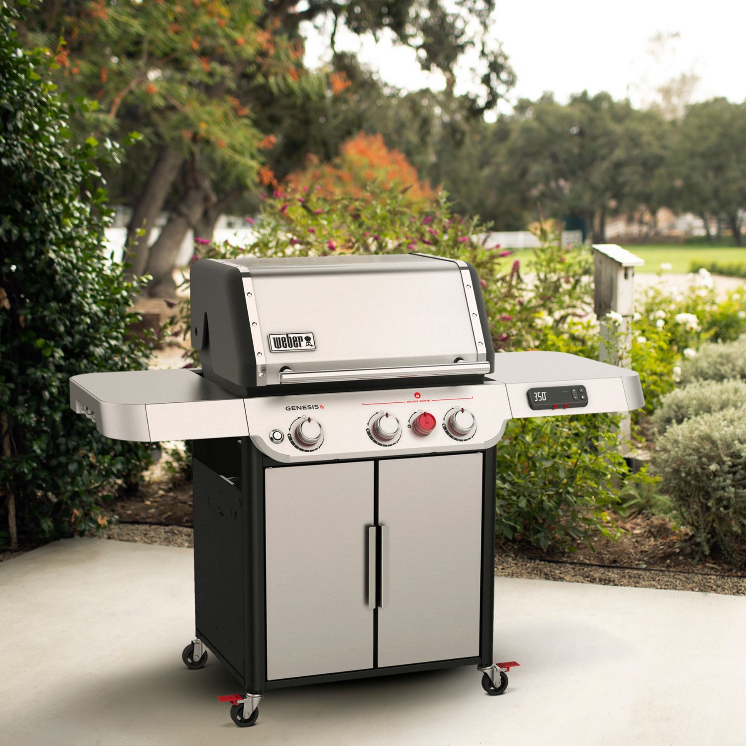 Weber Genesis SX-325S Smart Gas-Grillstation Edelstahl