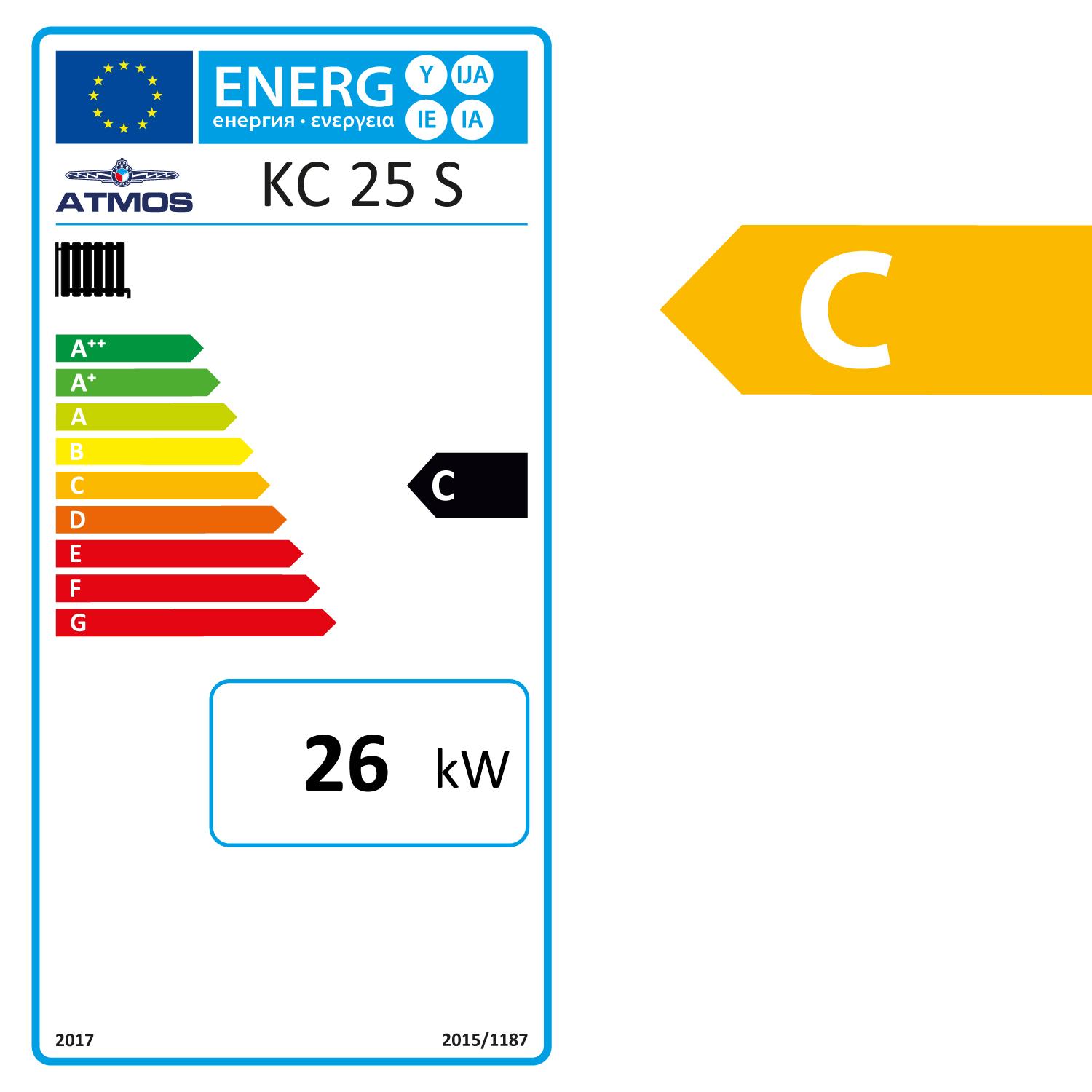 Kohlevergaserkessel ATMOS KC 25 S