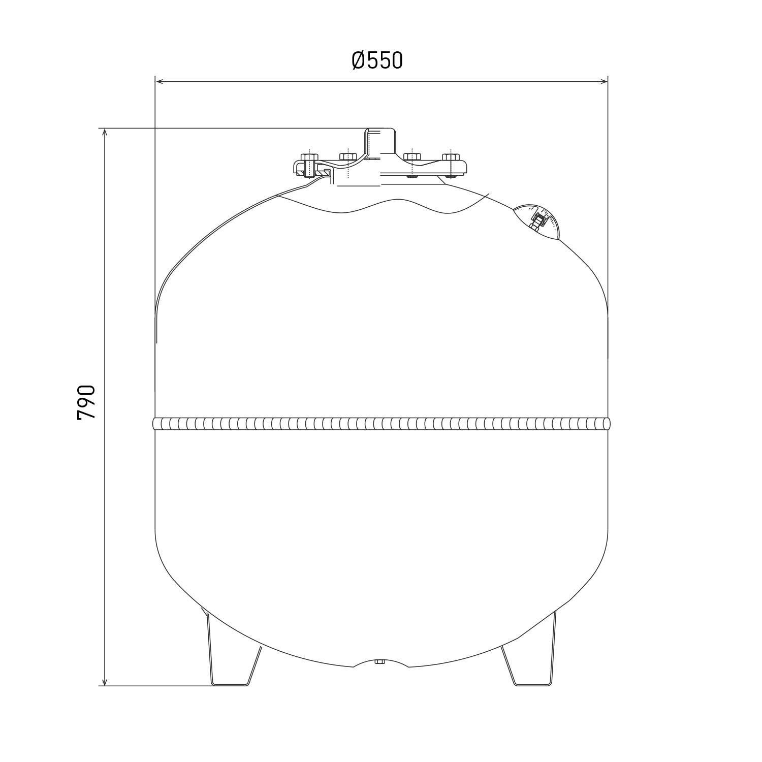 Ausdehnungsgefäß für Heizung 150 Liter