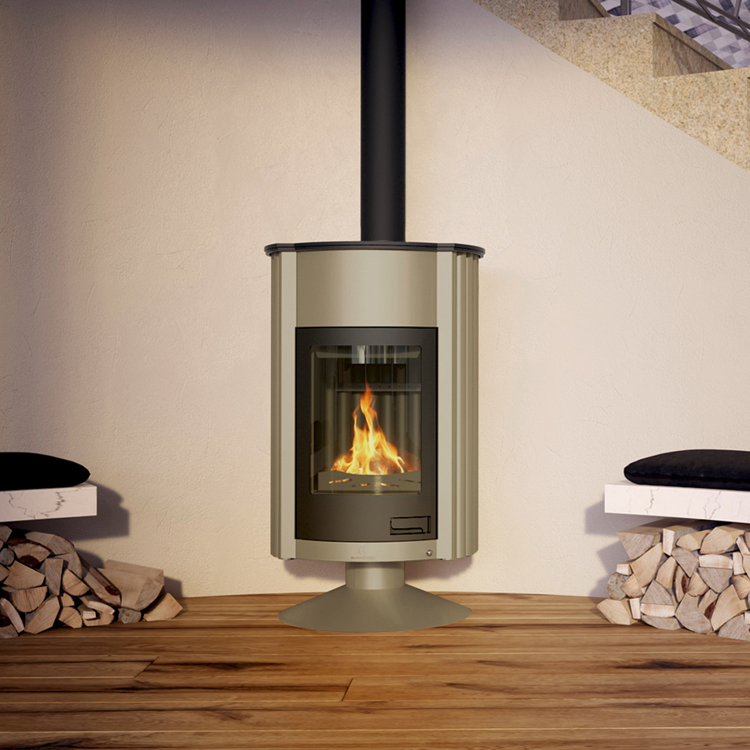 Warmluftofen Masterflamme Grande II Olive