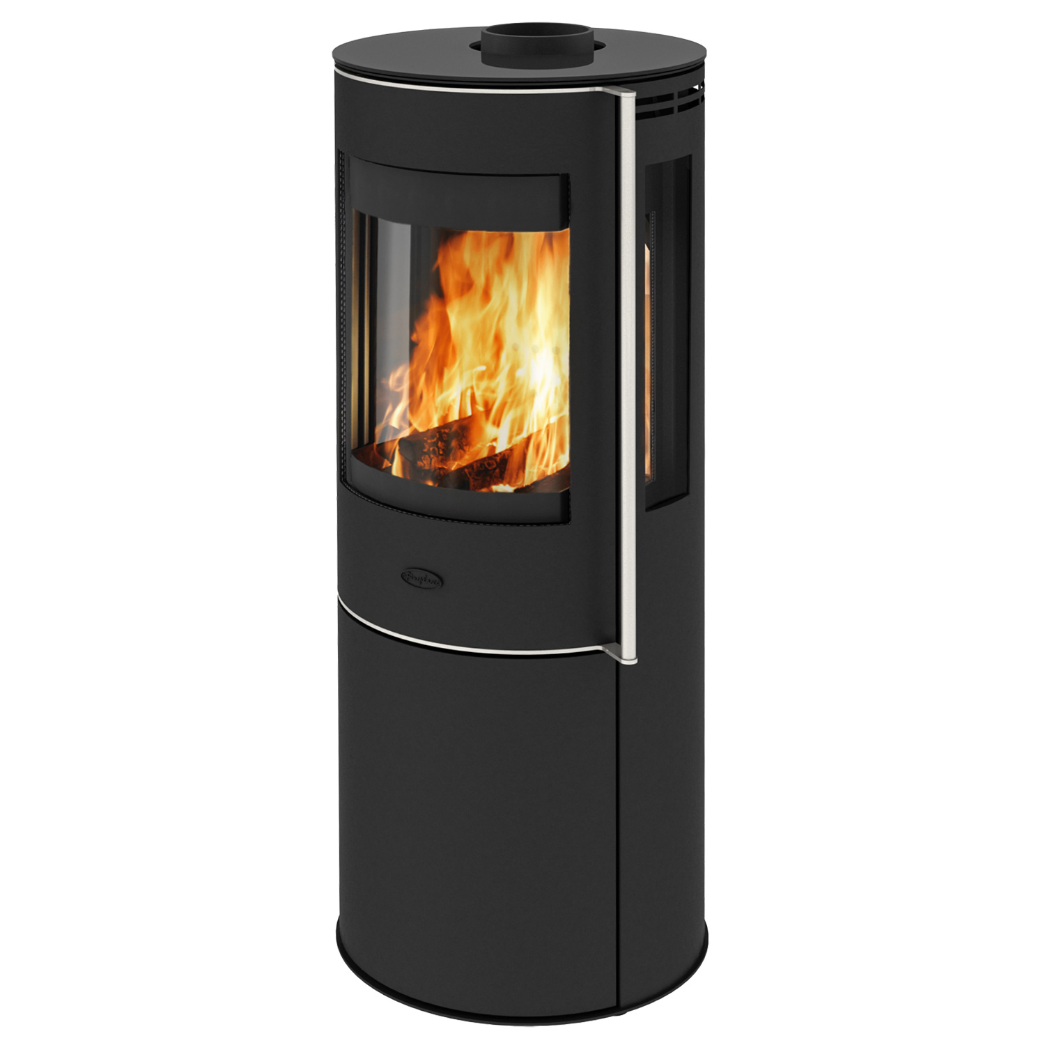 Fireplace Elite Magnolia Kaminofen Stahl Schwarz mit Abdeckplatte Glas