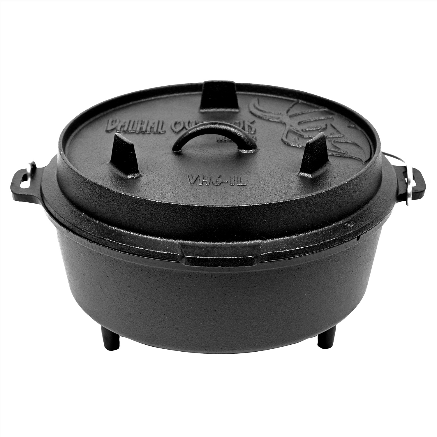 Valhal Outdoor Dutch Oven 6,1 l mit Füßen