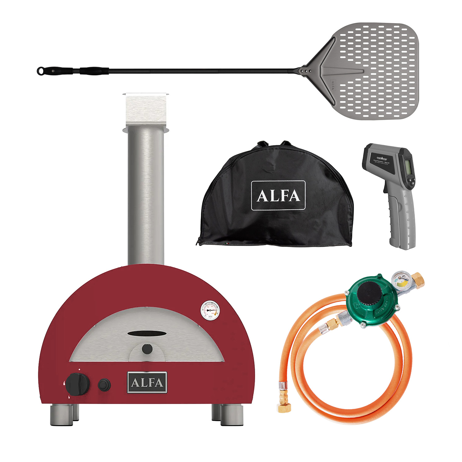 Alfa Moderno Portable Gas-Pizzaofen Antikrot  Starterset