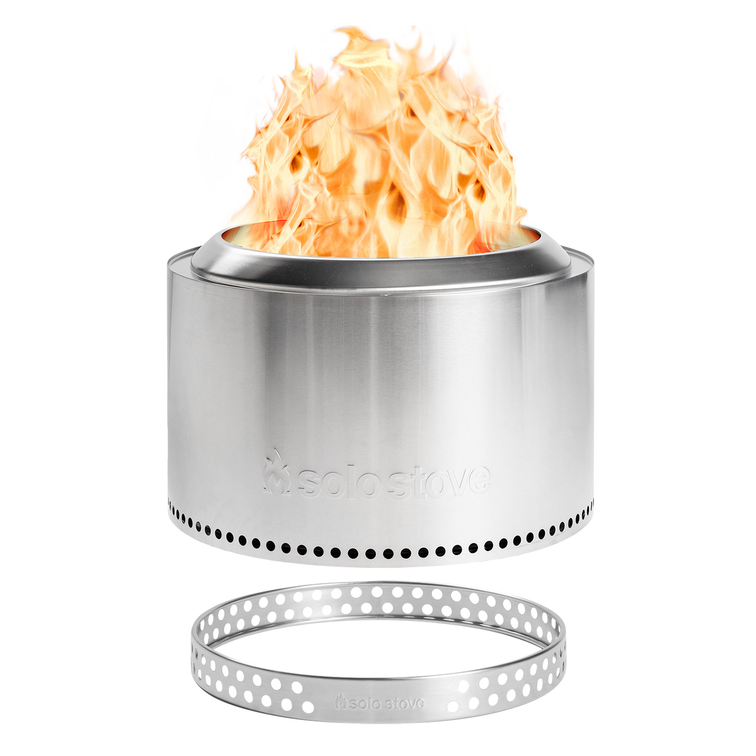 Solo Stove Canyon Feuerstelle mit Sockel und Abdeckhaube