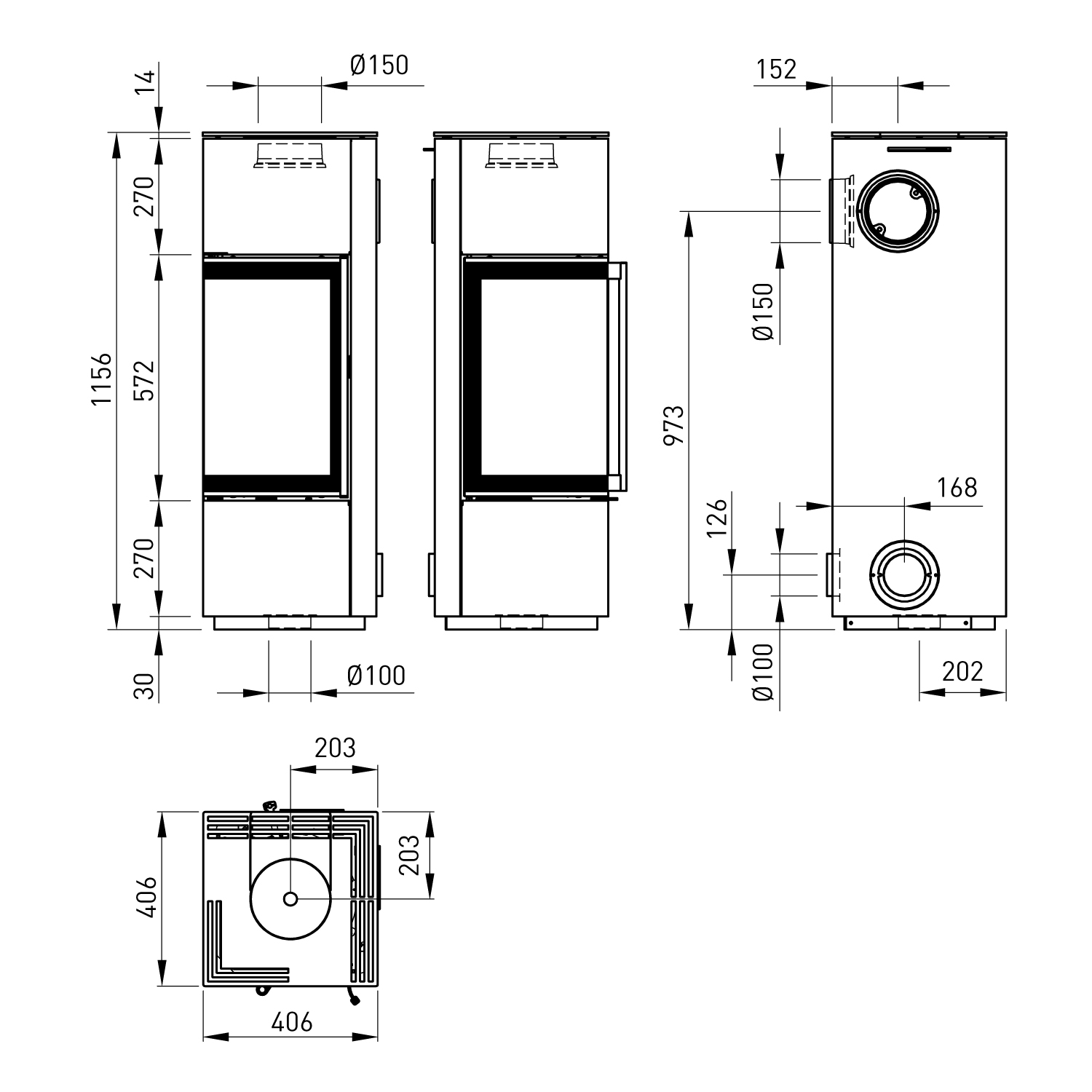 Spartherm Piko S RLU Kaminofen Perle