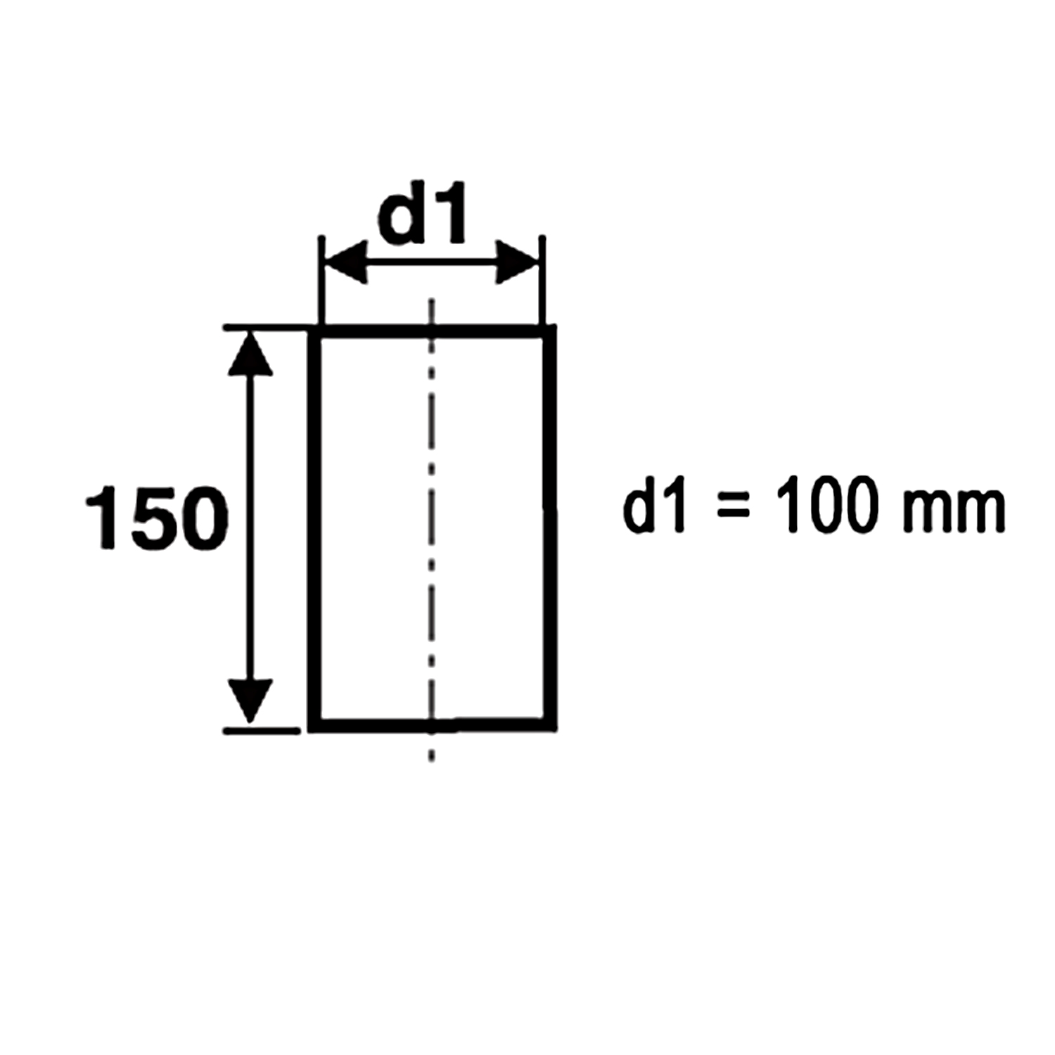 Raik Pelletrohr / Ofenrohr 100mm - Schornsteinanschlussstück