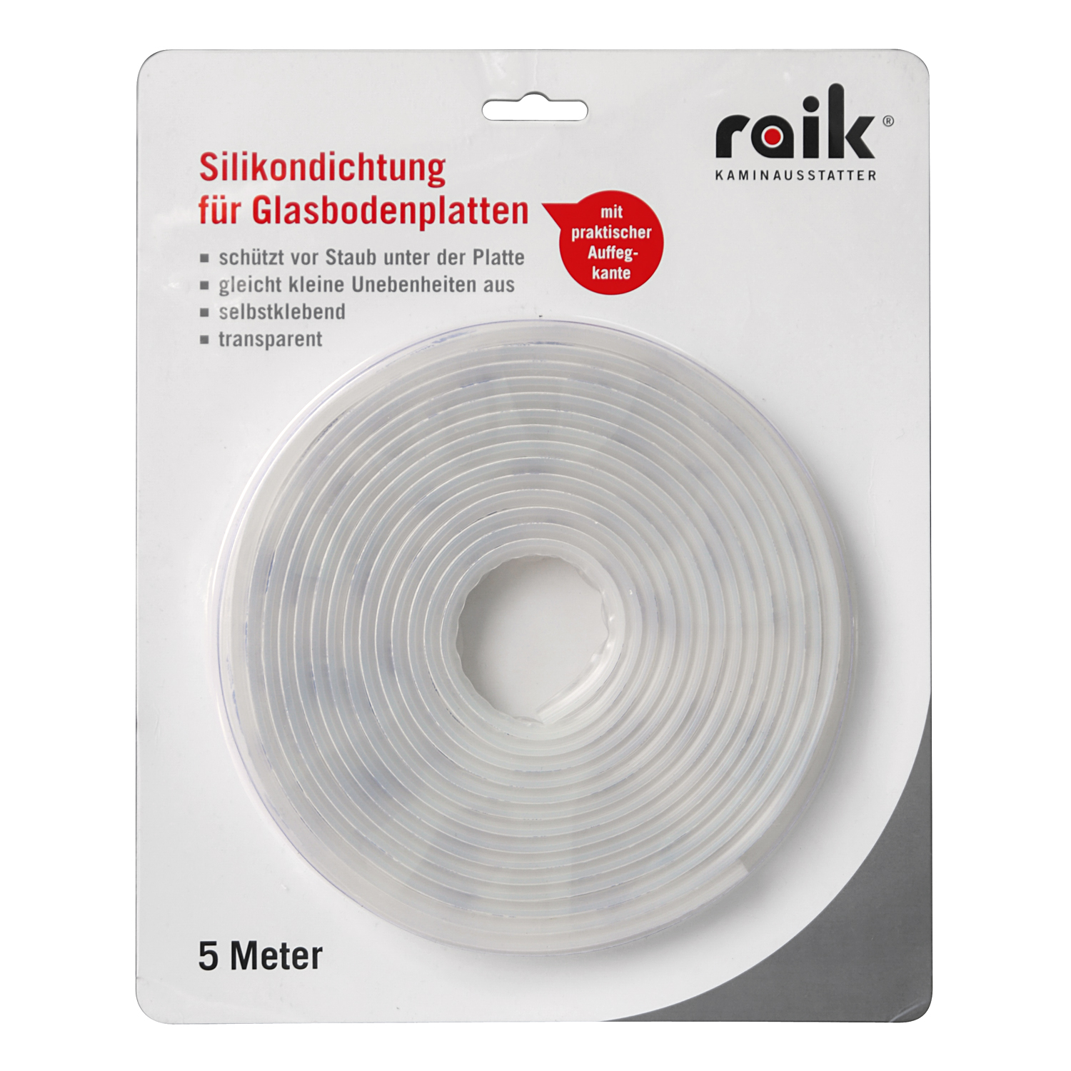 raik 4fach Silikon-Glasplattendichtung 5 Meter