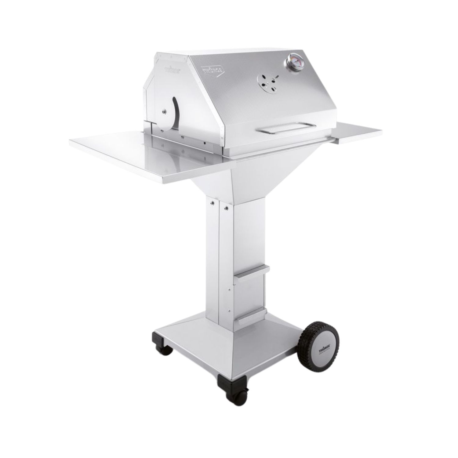 Thüros T3 Holzkohle-Grillstation Grillfläche 42 x 42 cm mit 4 Rollen