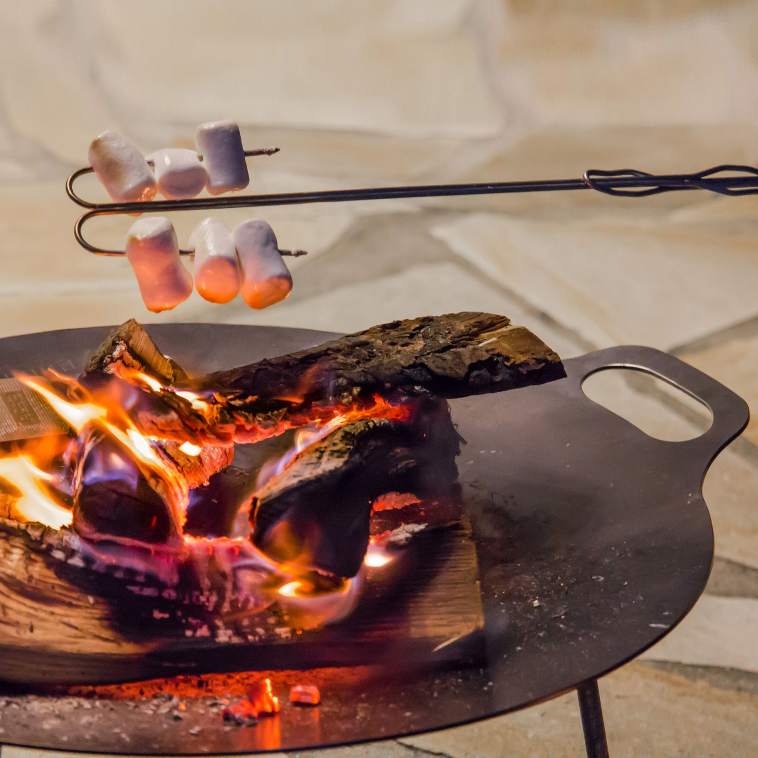 Petromax Lagerfeuer-Spieße mit gebogener Gabel 2er-Set