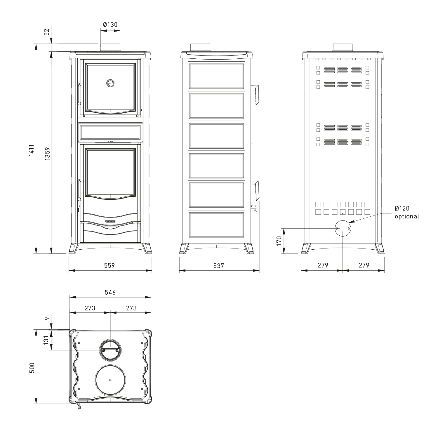 La Nordica Rossella Plus Forno 5.0 Kaminofen Speckstein