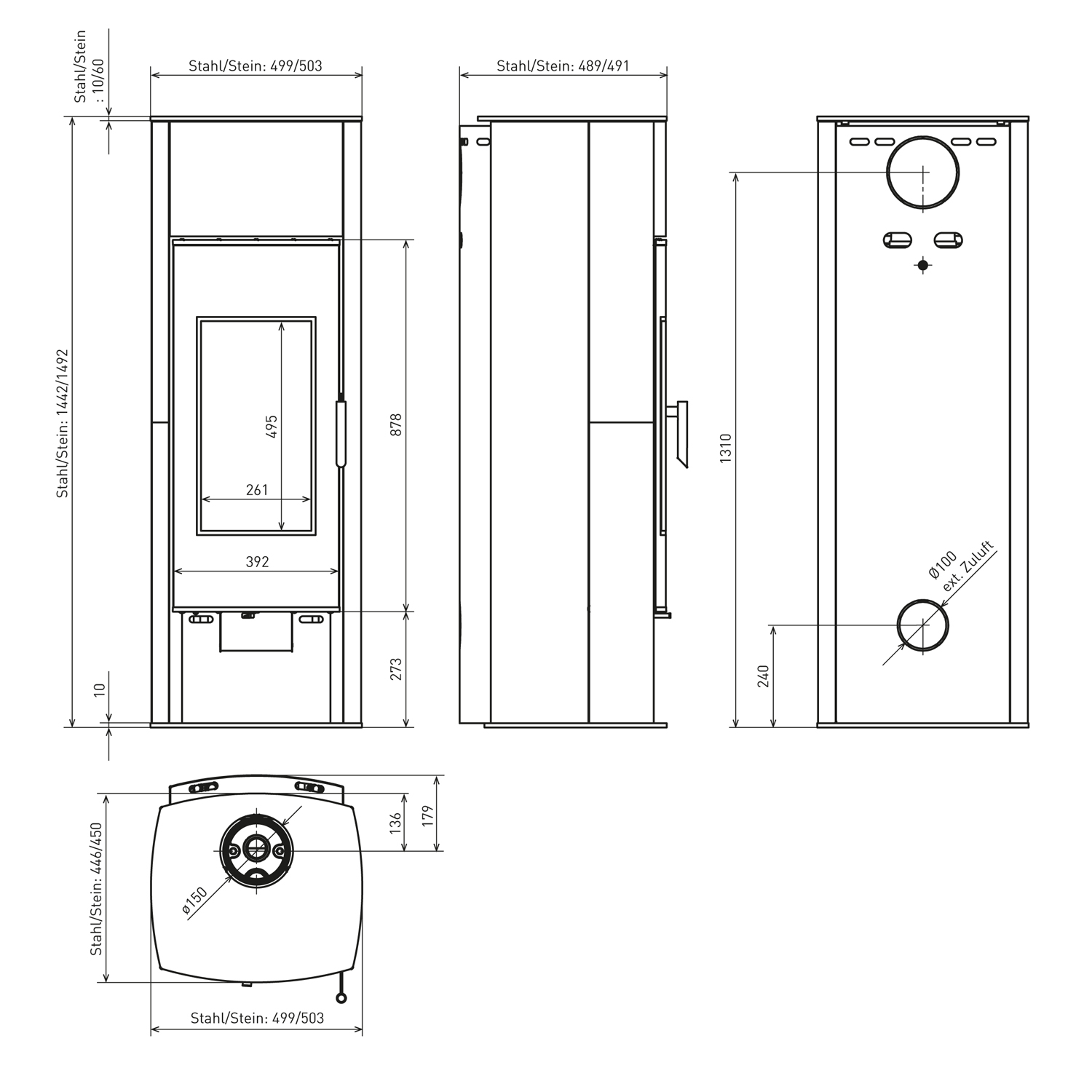 Schmitzker Aqua Wasserführender Kaminofen Base