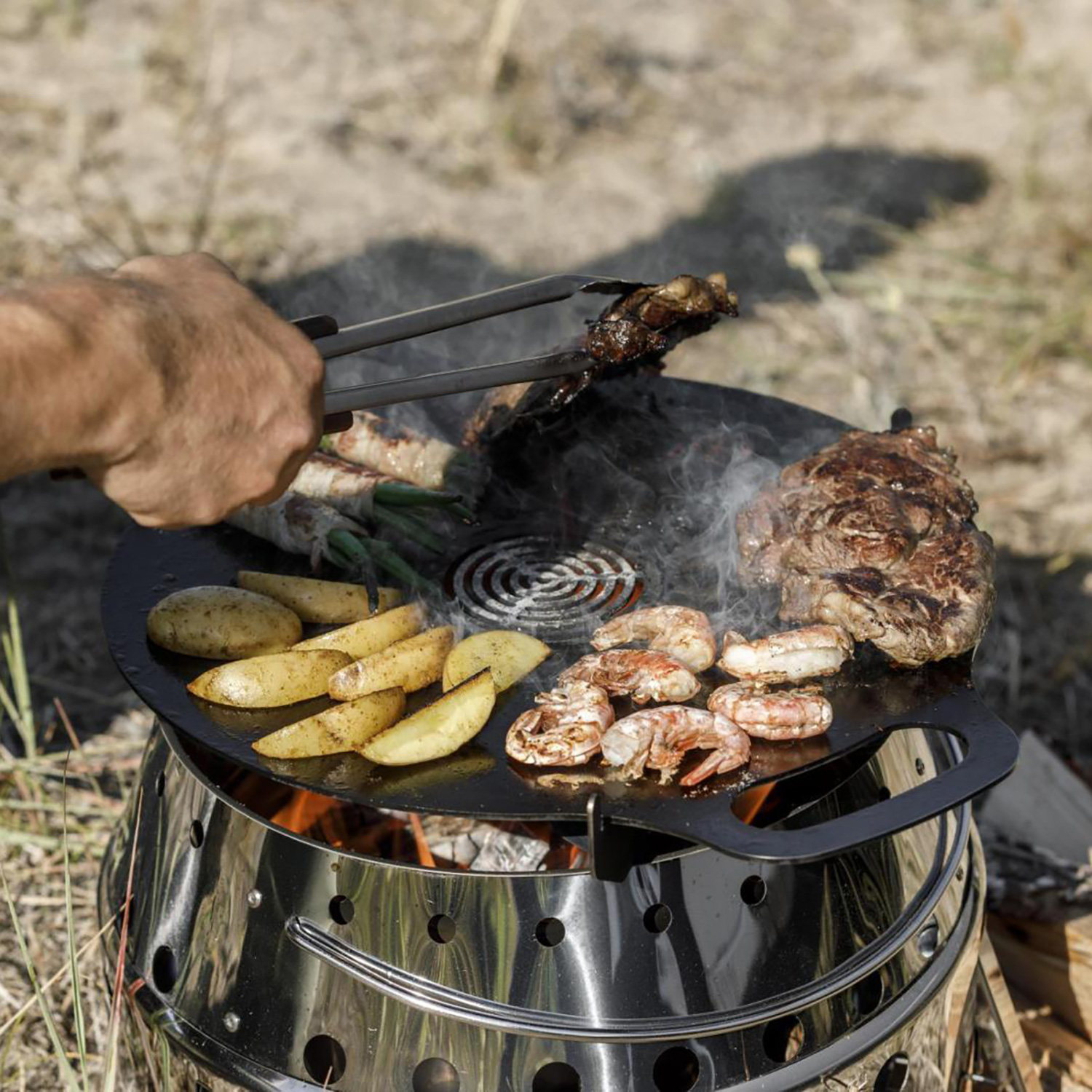 Petromax Einsatz für Atago-Grillplatte