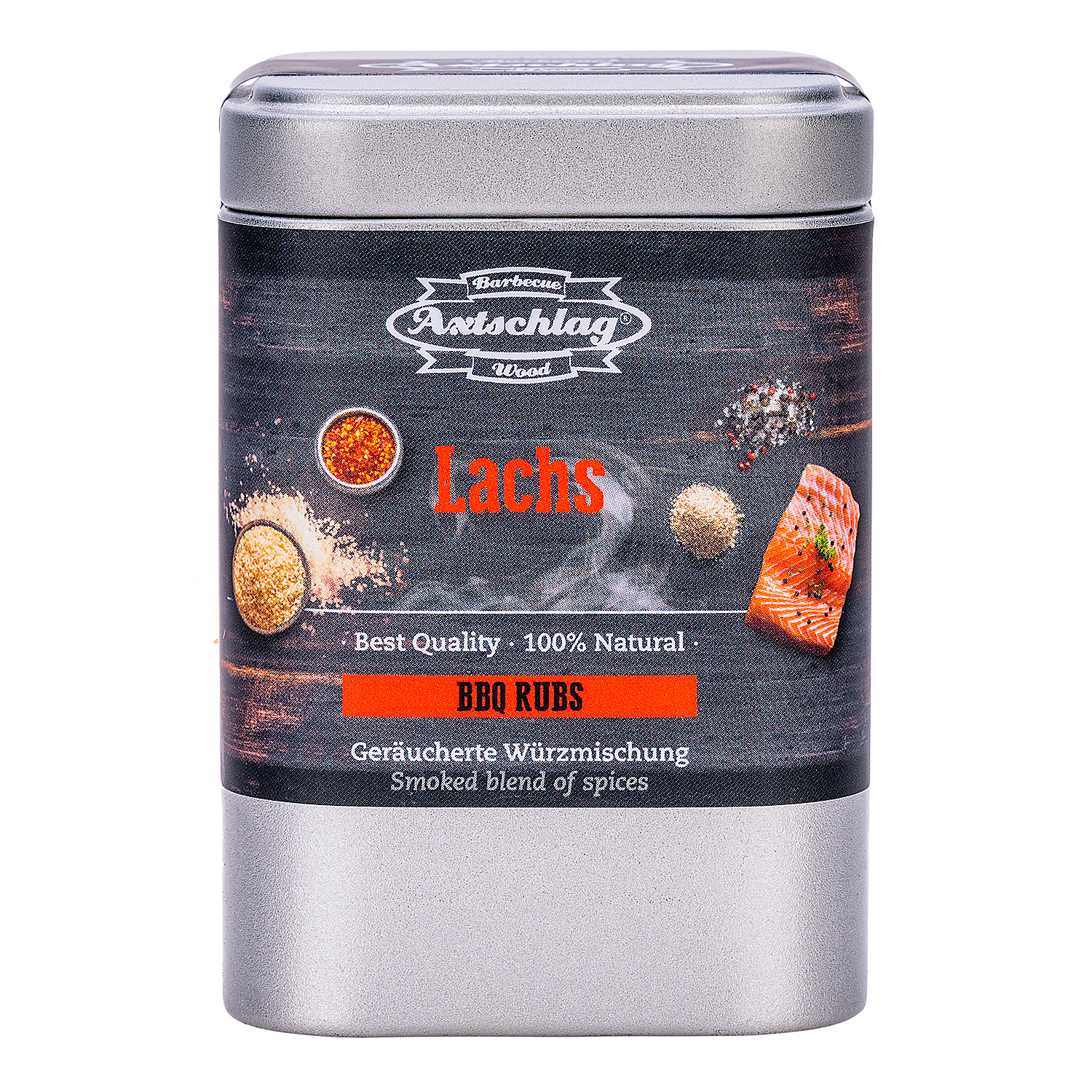 Axtschlag Smoked BBQ Rub Lachs 170 g Dose