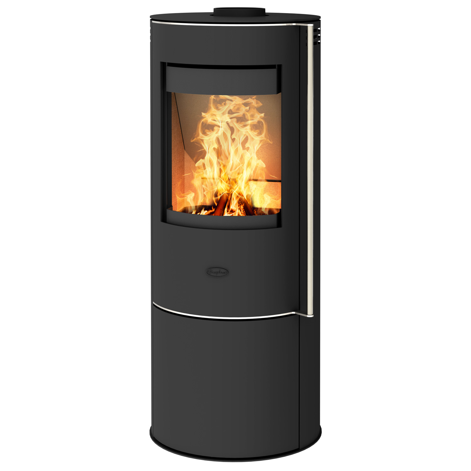 Fireplace Elite Livorno Kaminofen Glas Schwarz