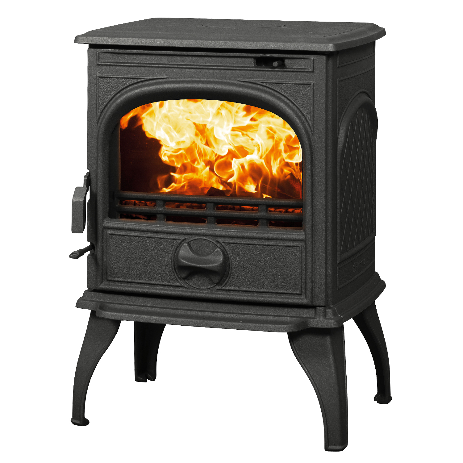 Dovre 250/B Kaminofen Gusseisen Schwarz, Bauart 2