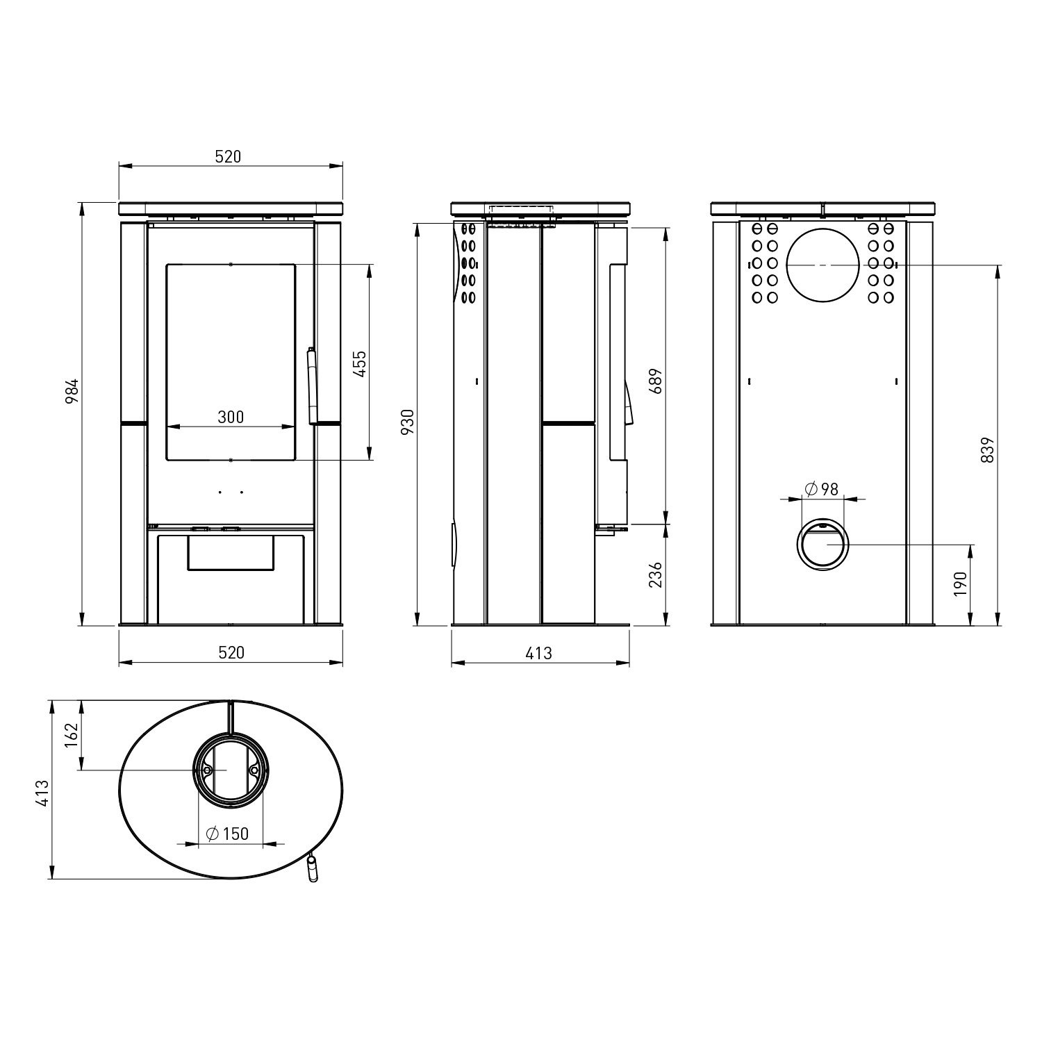 Fireplace Elite Monte Carlo Kaminofen Speckstein