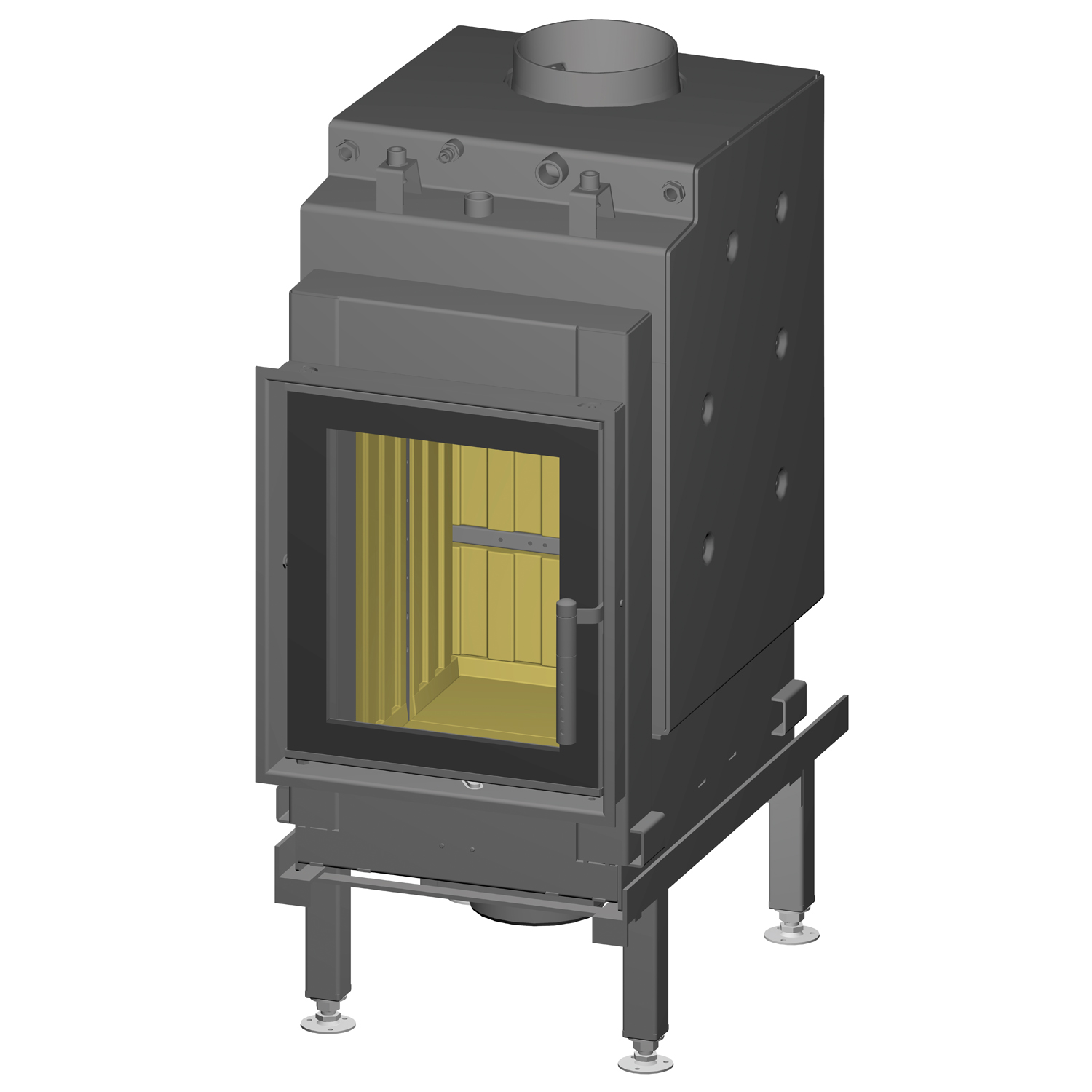 Spartherm Renova A H2O Wasserführender Kamineinsatz 45 cm links