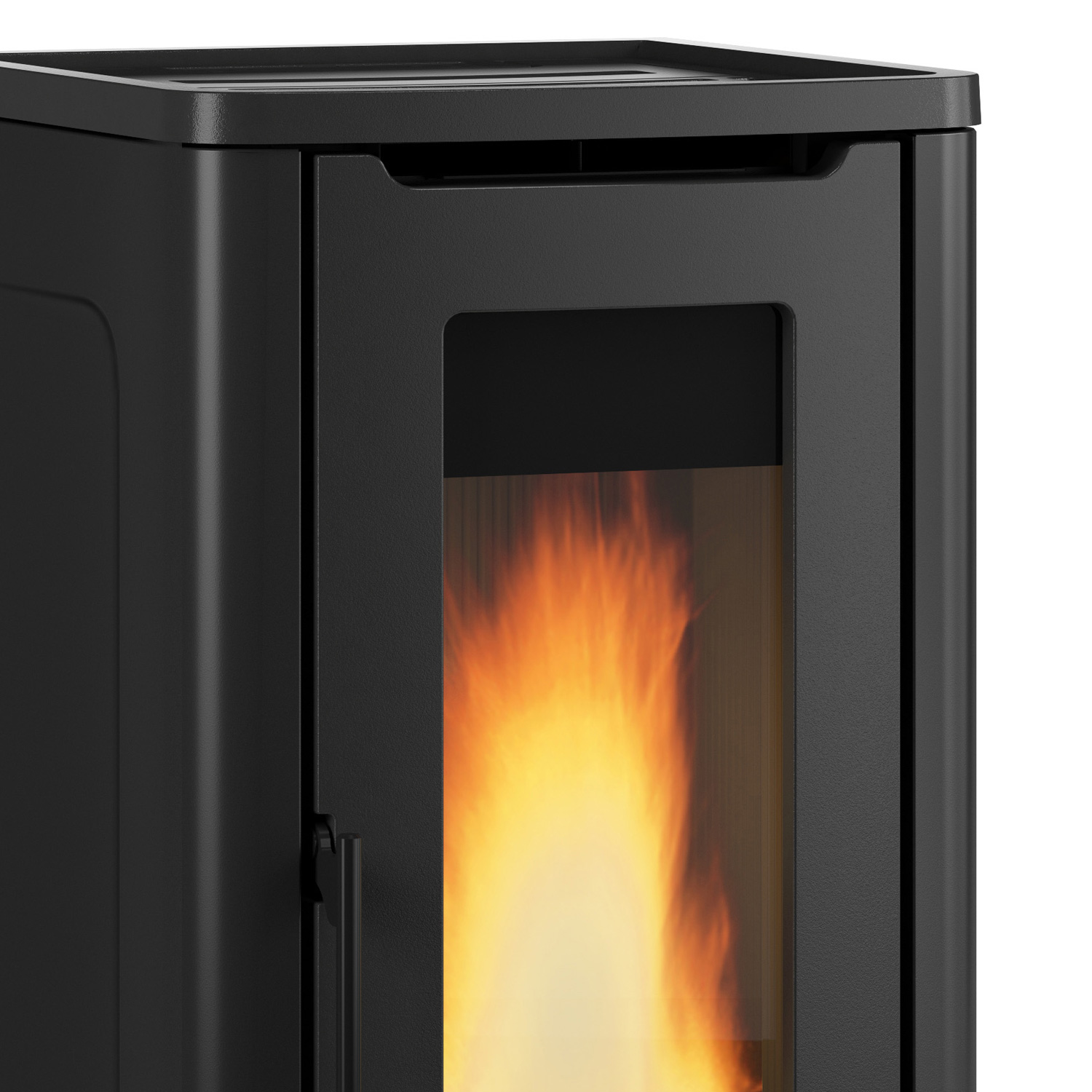 Extraflame Dahiana Plus VFS Pelletofen Stahl Schwarz + 450 kg Pellets gratis