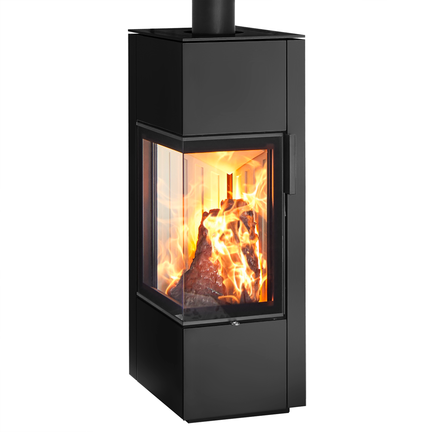 Spartherm Piko S steel Kaminofen Nero