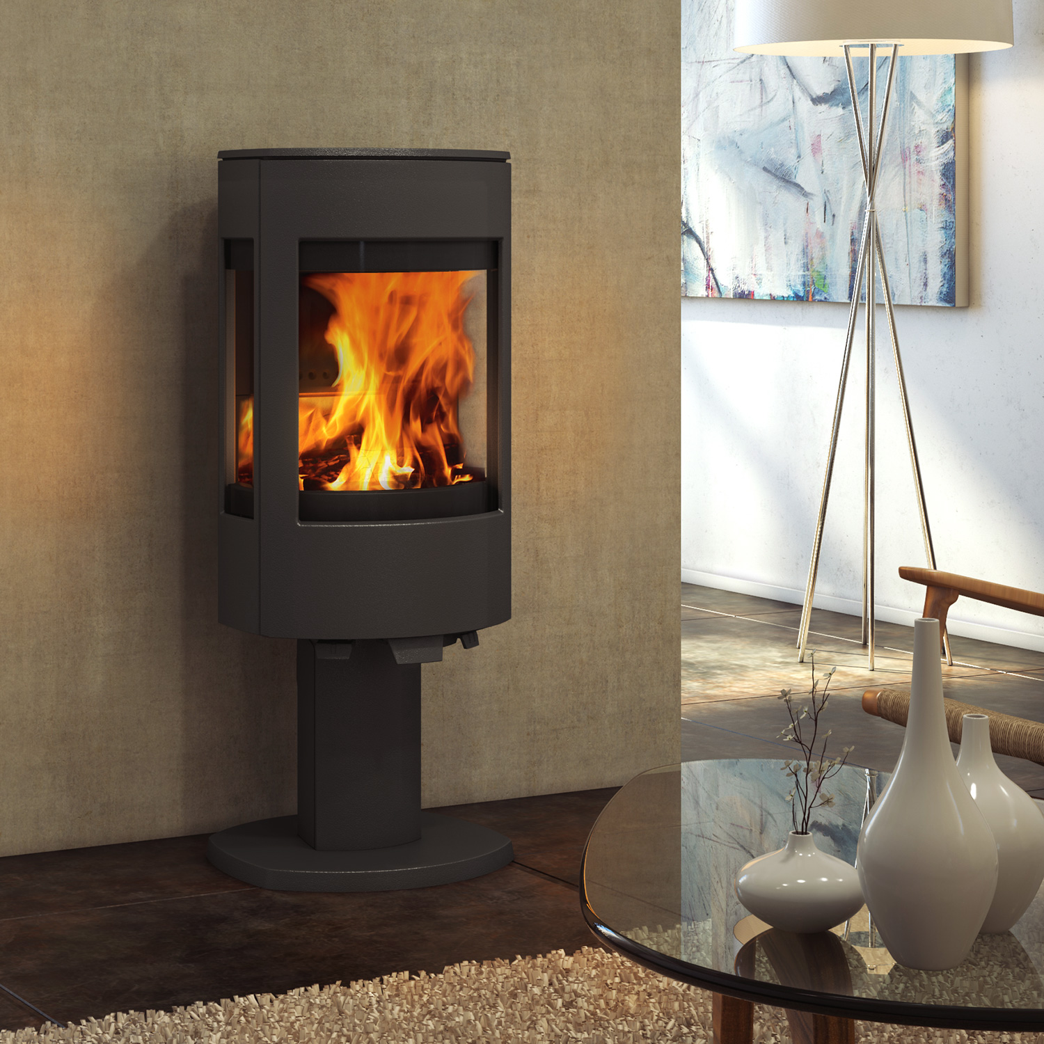 Dovre Astro 4CB/P Kaminofen Stahl Schwarz Bauart 2