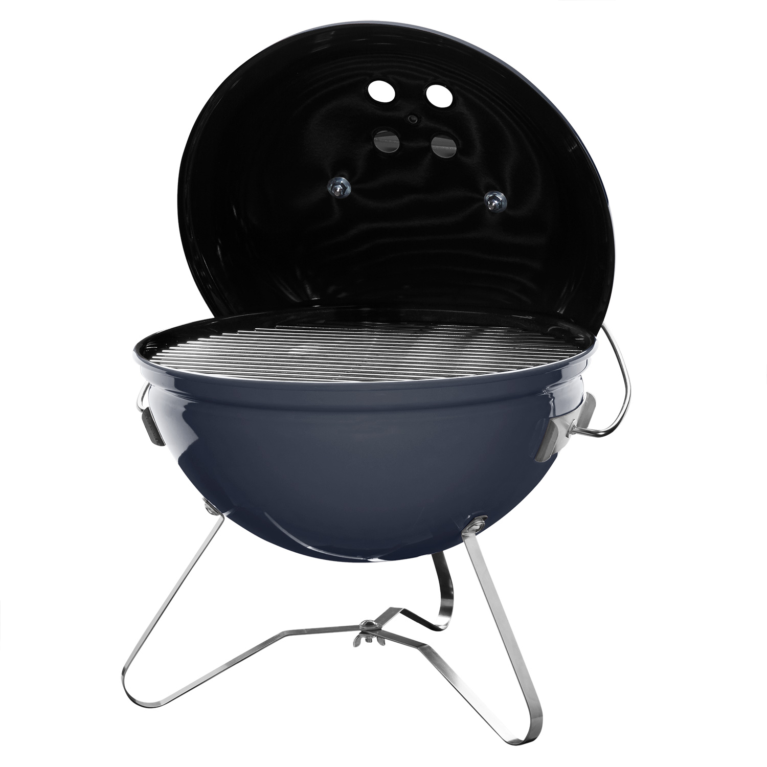 Weber Smokey Joe Premium Holzkohlegrill 37 cm Slate Blue