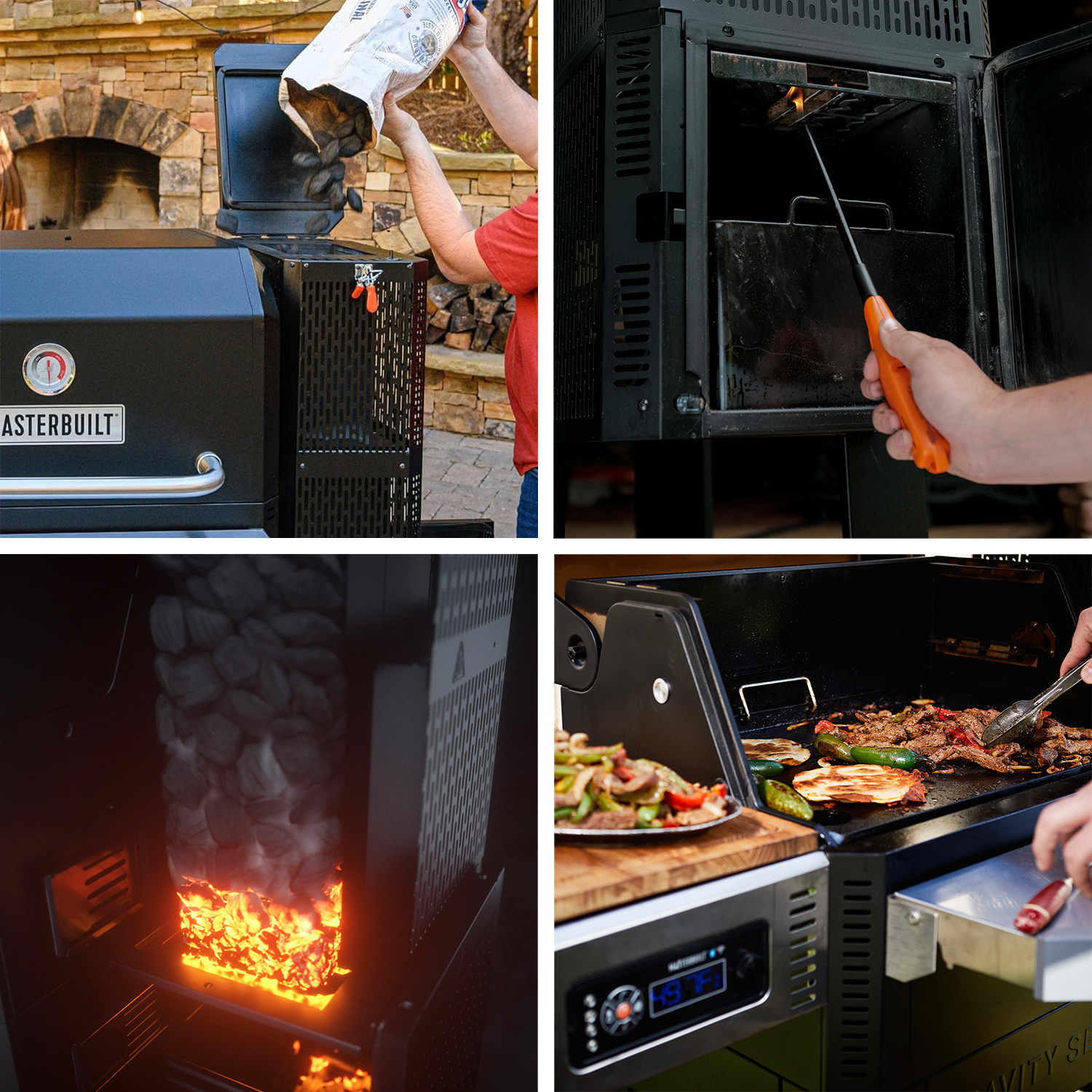 Masterbuilt Gravity Series 800 Digitaler Holzkohlegrill und Smoker + Grillplatte