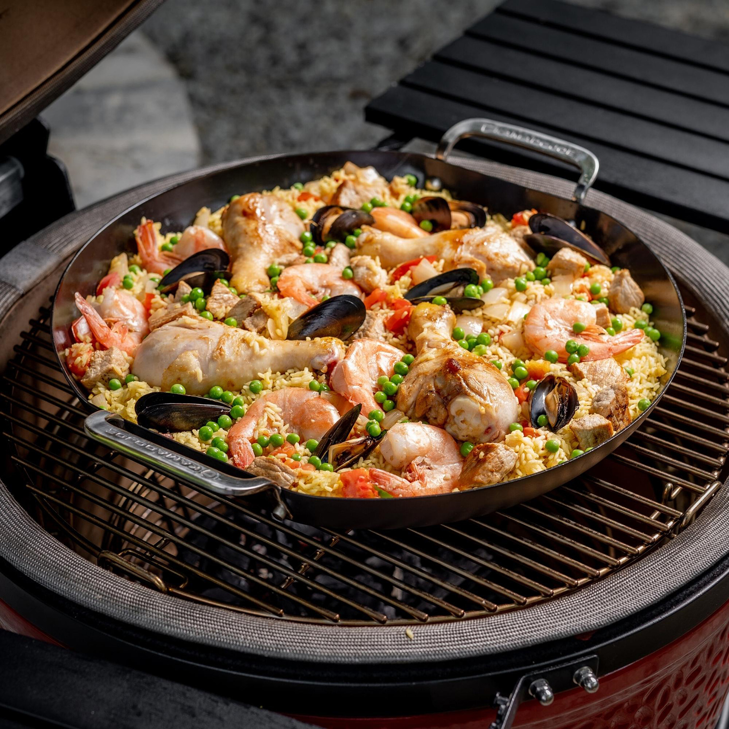 Kamado Joe Karbon Steel Paella Pfanne