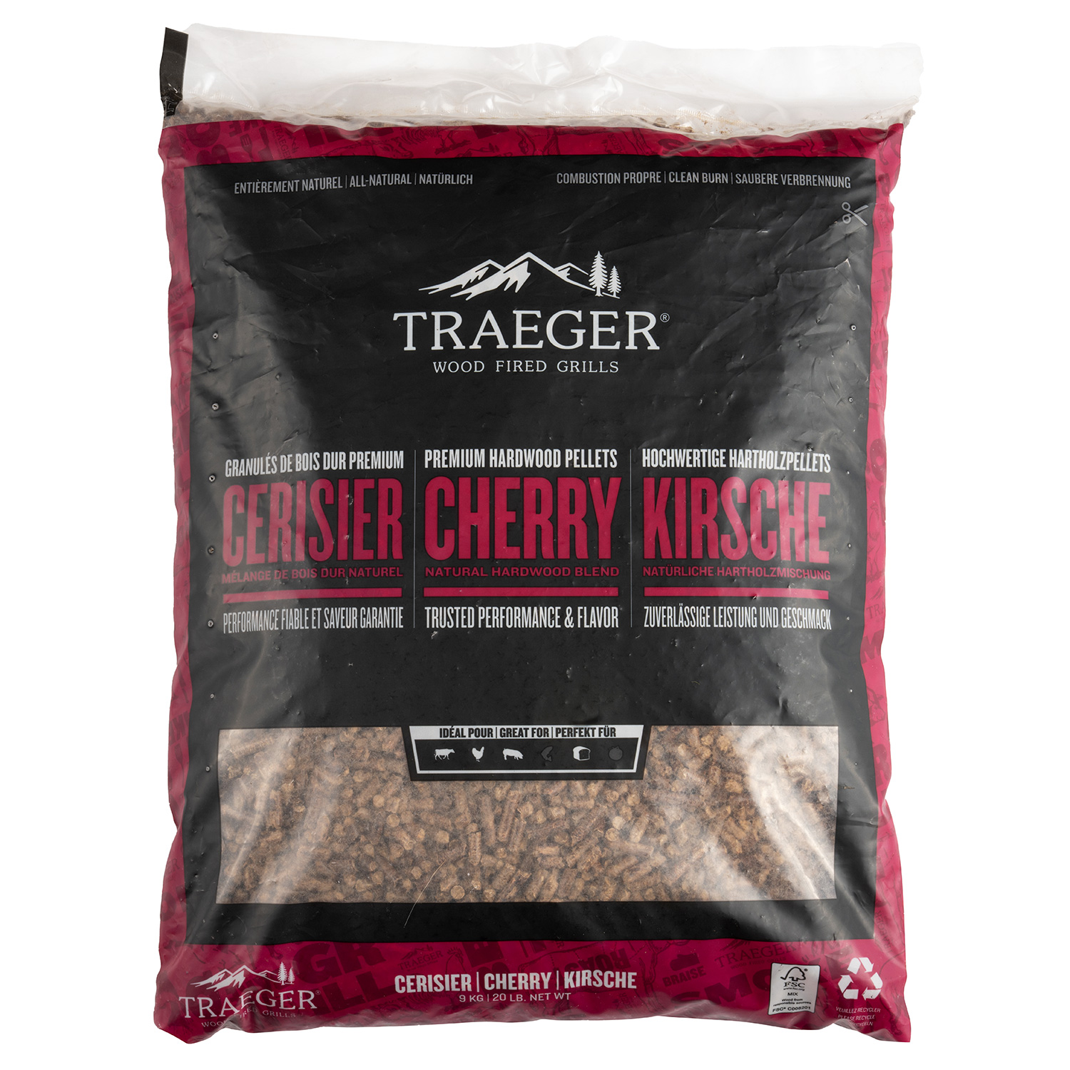 Traeger Hartholzpellets Kirsche 9 kg