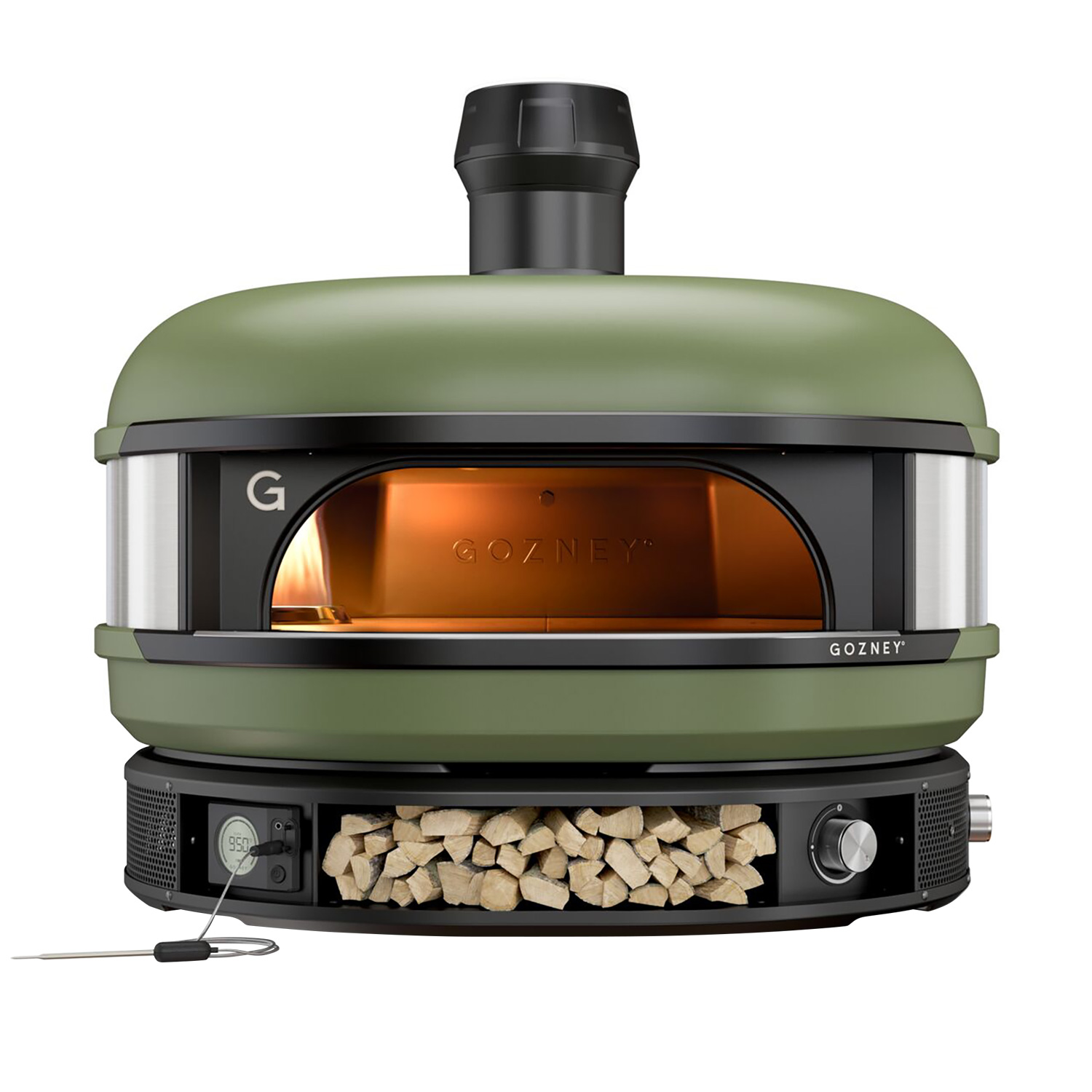 Gozney Dome Dual-Fuel Pizzaofen Olivgrün Starter-Set