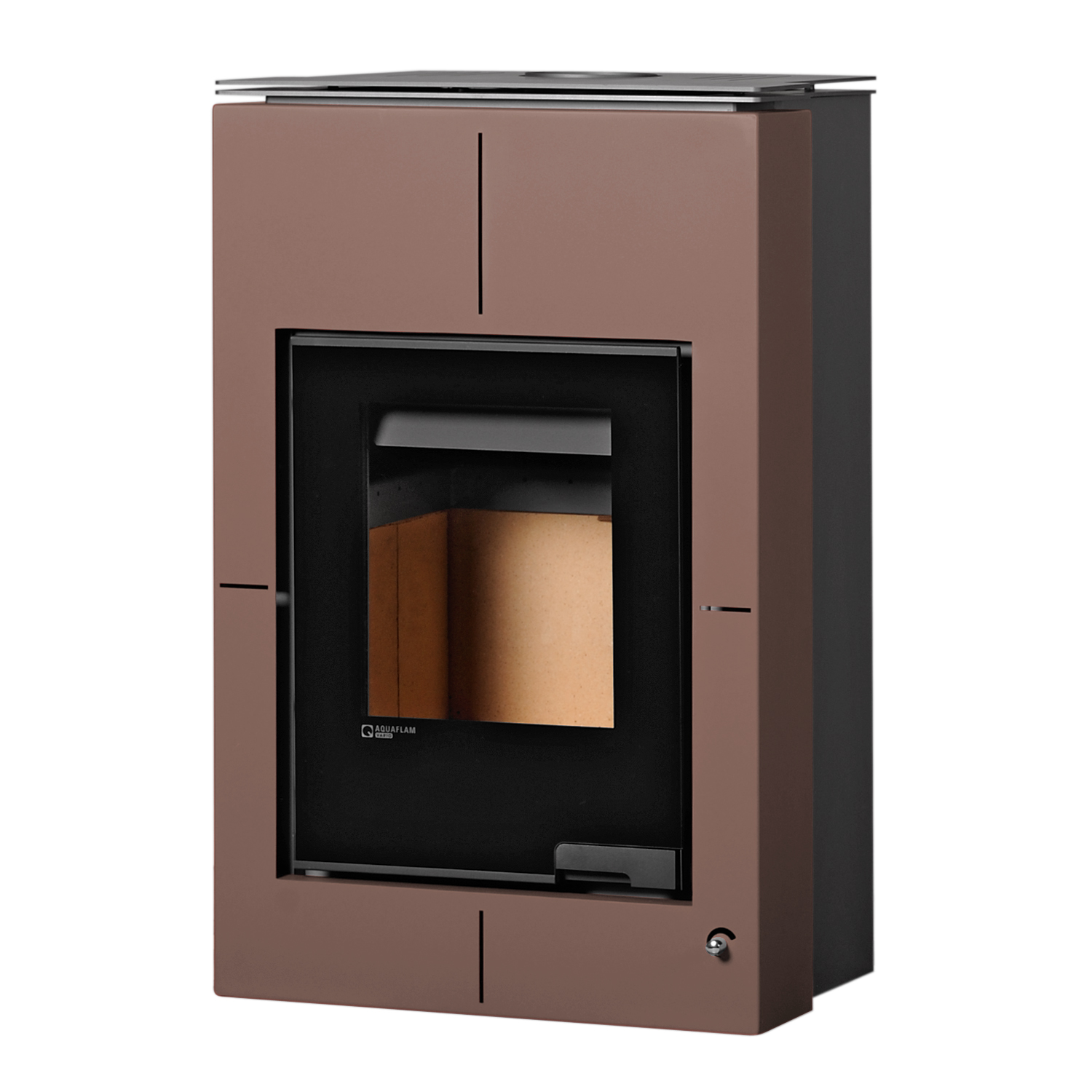 Aquaflam Vario Saporo Basic Wasserführender Kaminofen Brown 11/7 kW