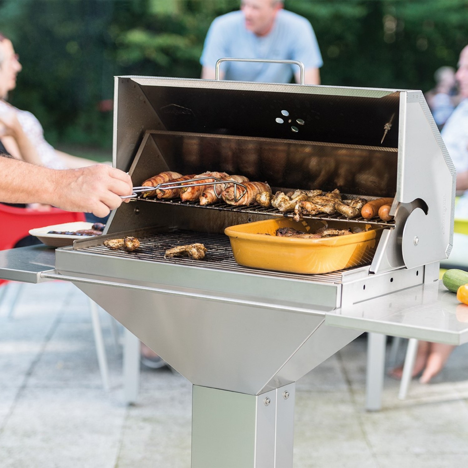 Thüros Grillzange aus Edelstahl 40 cm lang