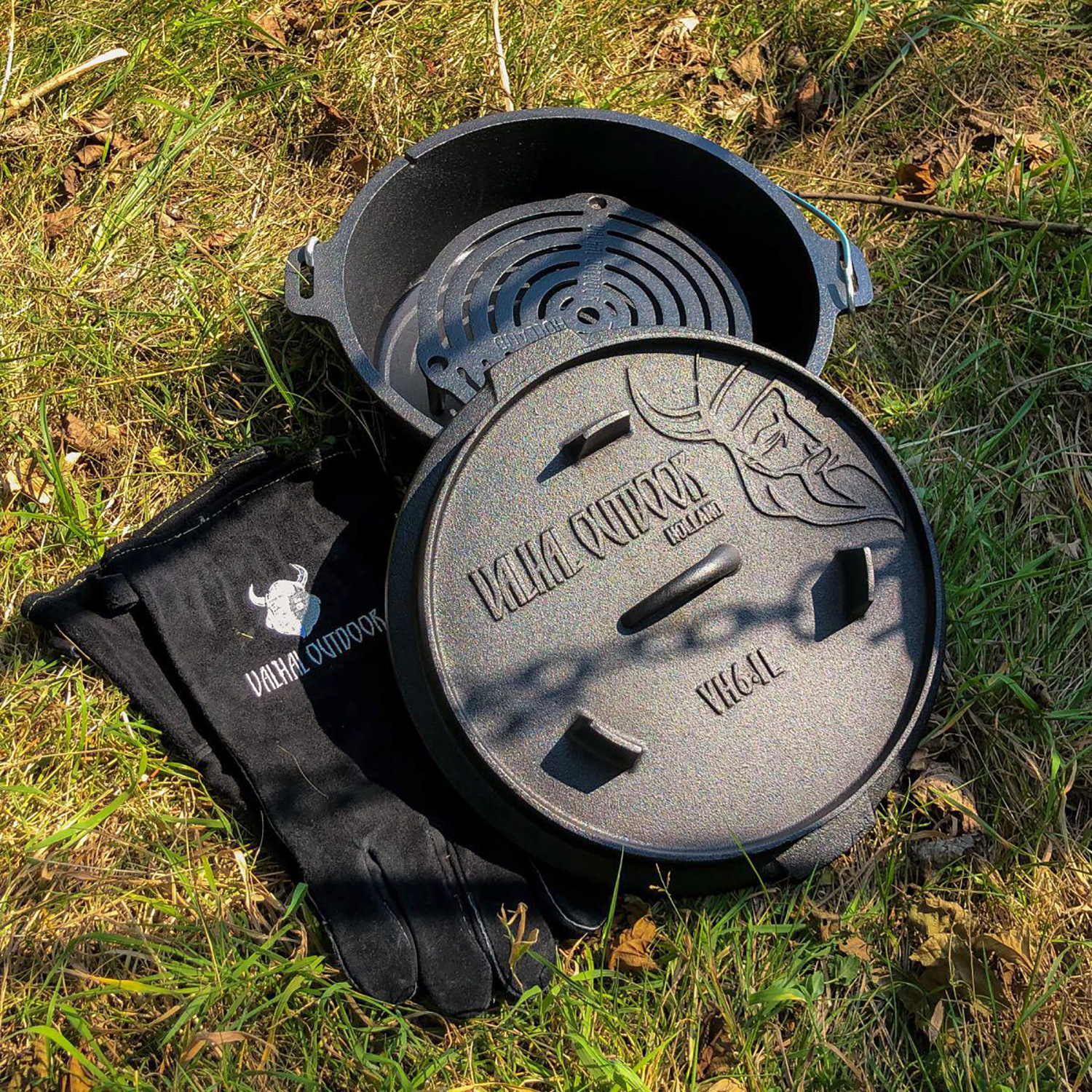 Valhal Outdoor Grillhandschuhe aus Wildleder