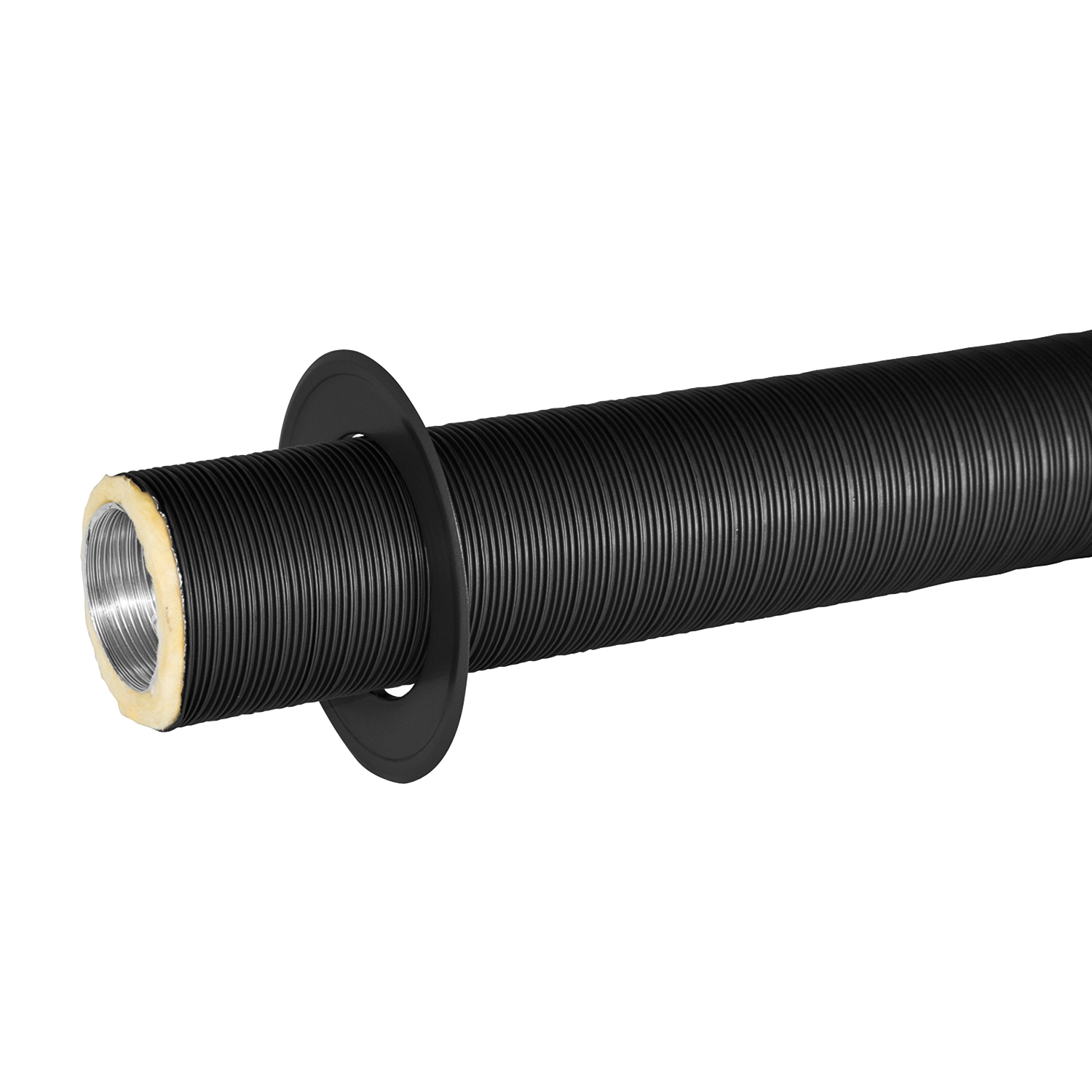 Rosette für Therm Flex schwarz Ø 100 mm für Außenluft-Anschluss