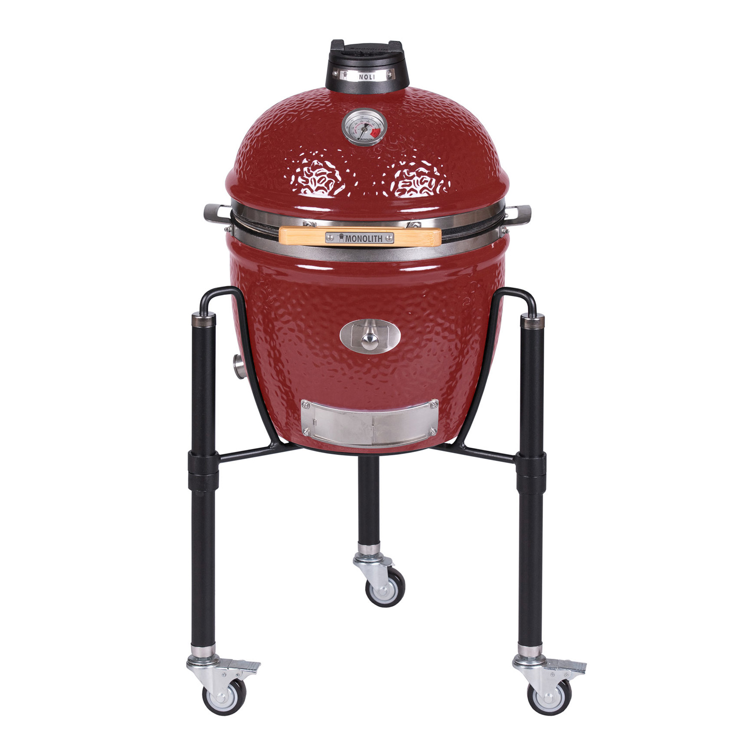 MONOLITH JUNIOR Keramikgrill PRO-Serie 2.0 Rot mit Gestell