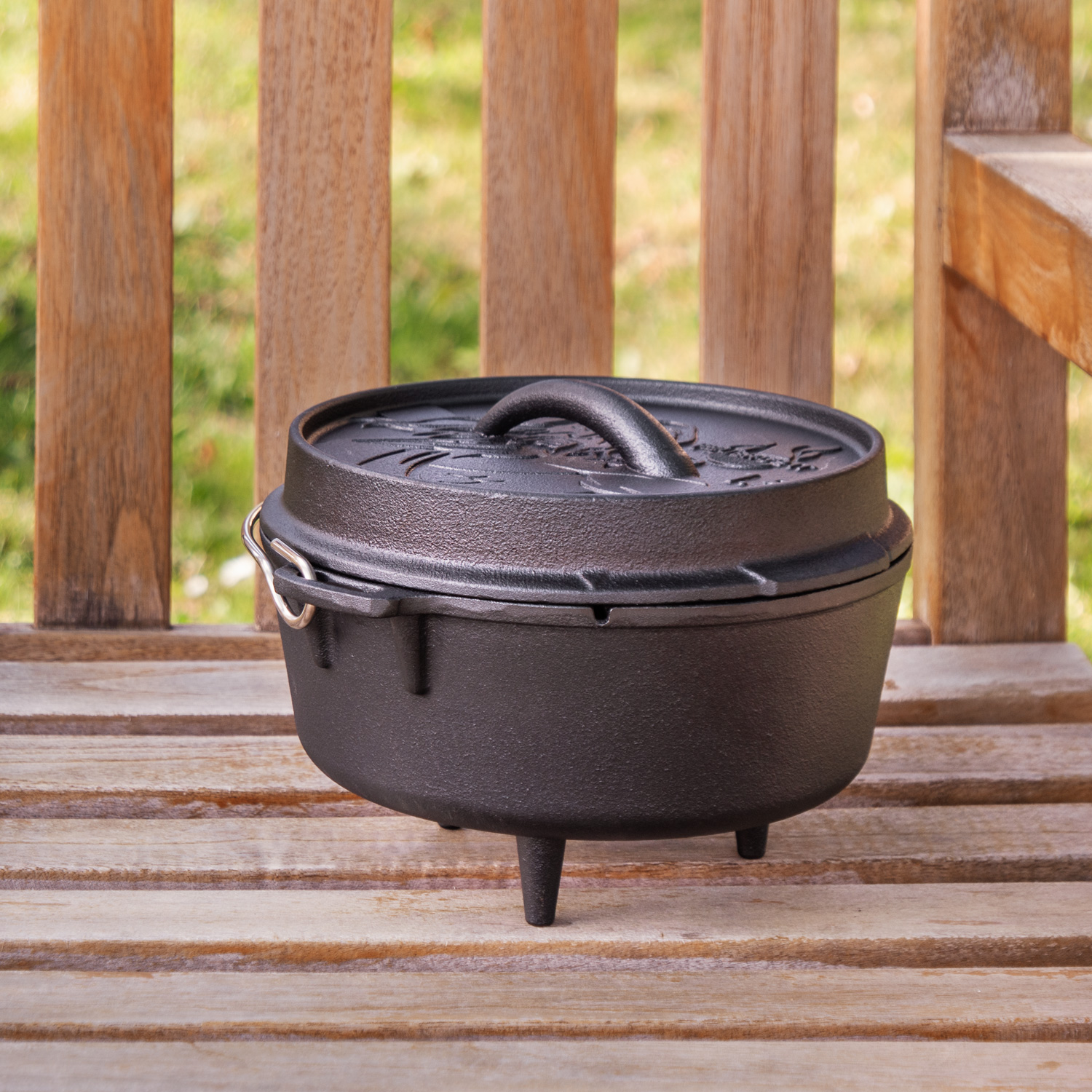 FEUERGOTT Dutch Oven 1,5 l mit Füßen