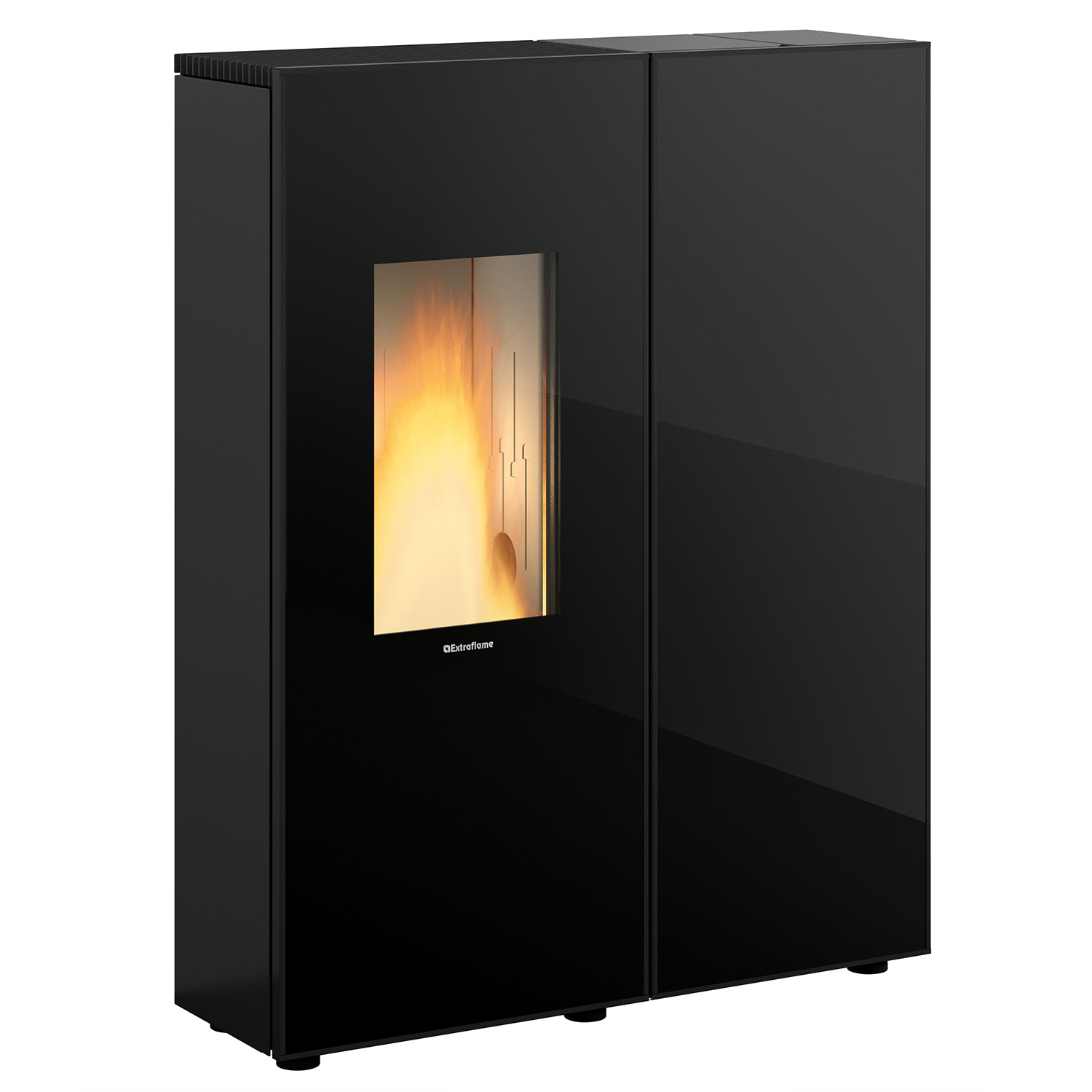 Extraflame Evolution Line Sharon Plus Pelletofen Glas Crystal Schwarz