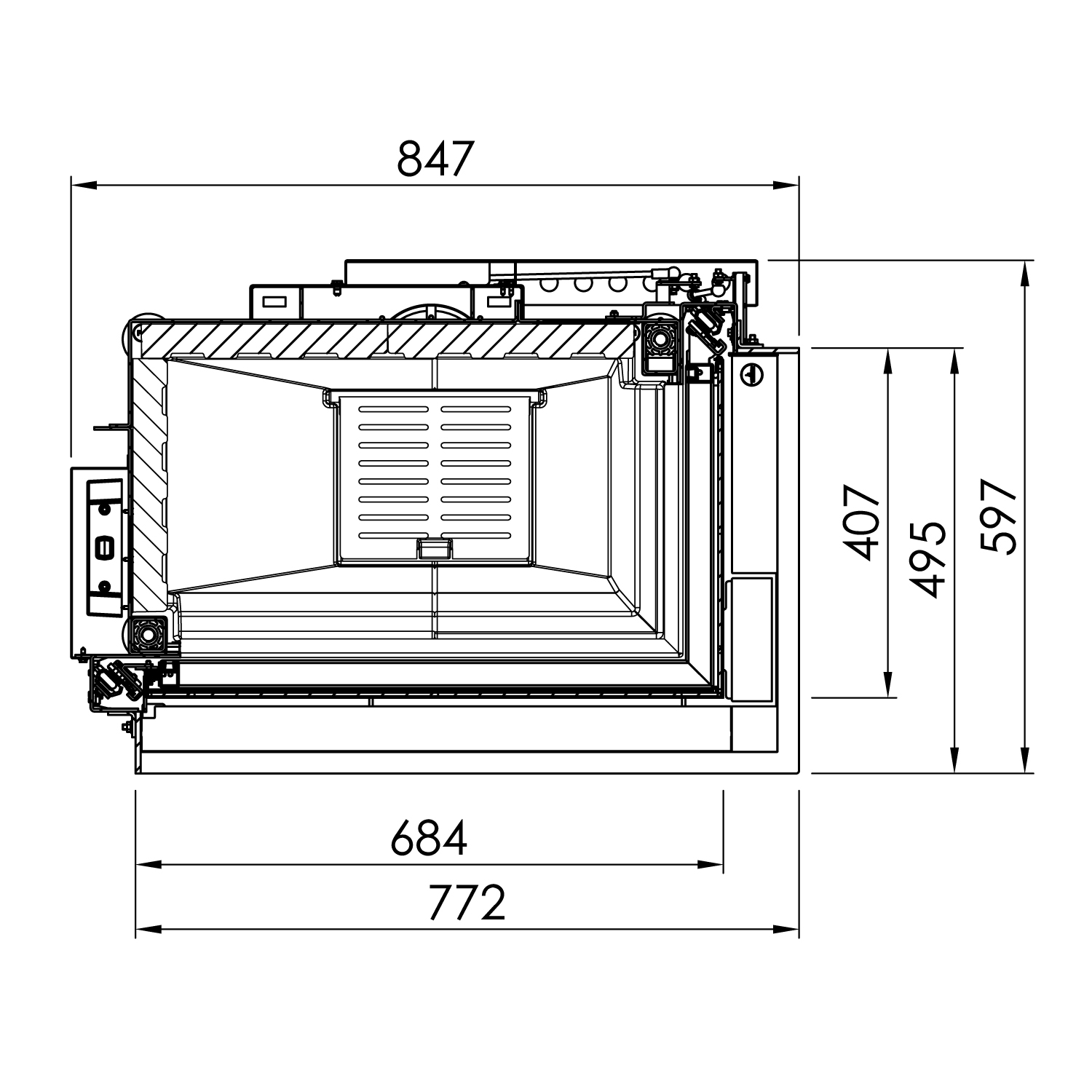 Spartherm Premium V-2R-68h Kamineinsatz RRA Ø 250 mm