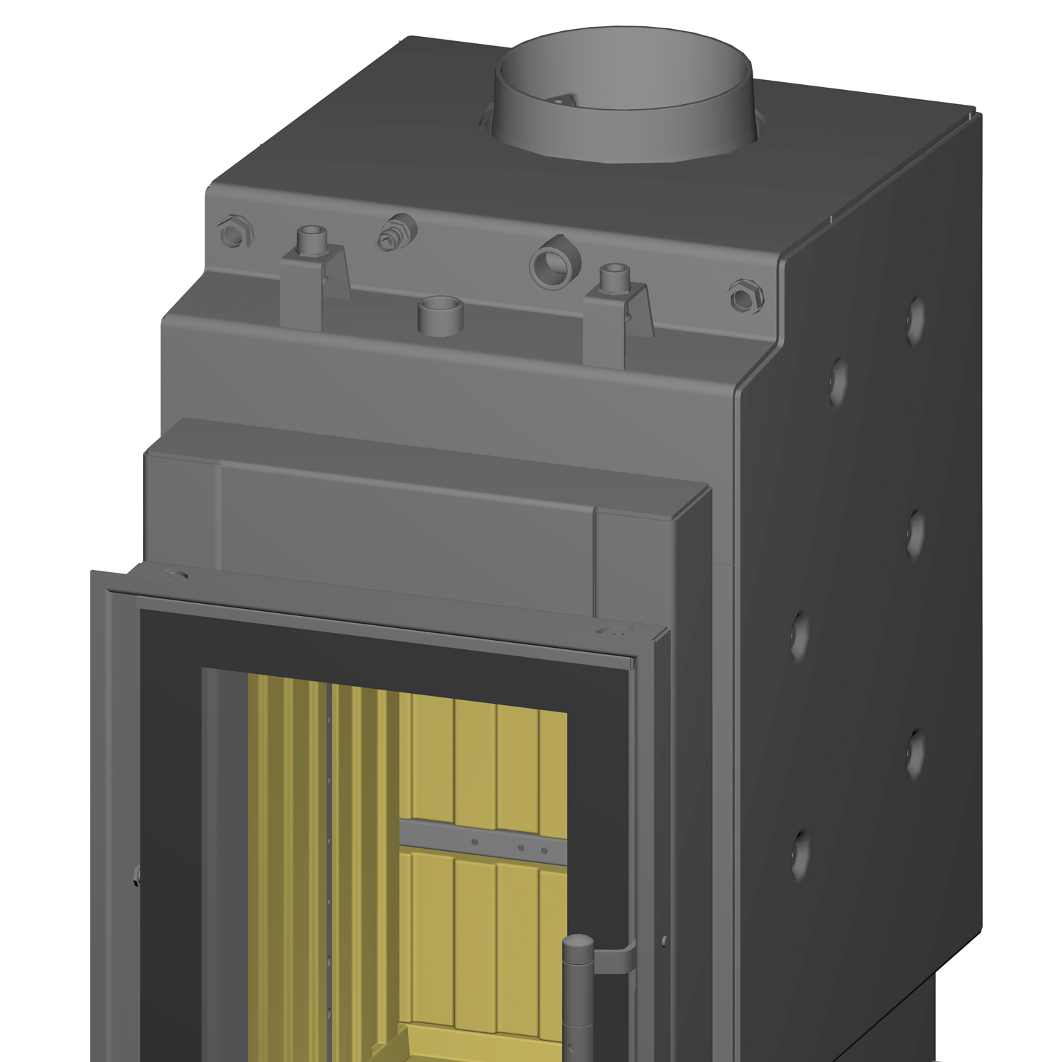 Spartherm Renova A H2O Wasserführender Kamineinsatz 45 cm links