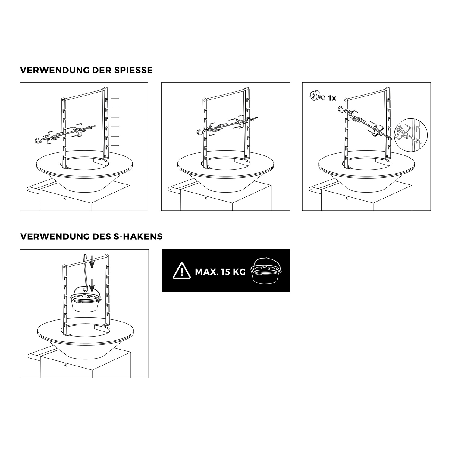 OFYR Rotisserie-Set ohne Motor